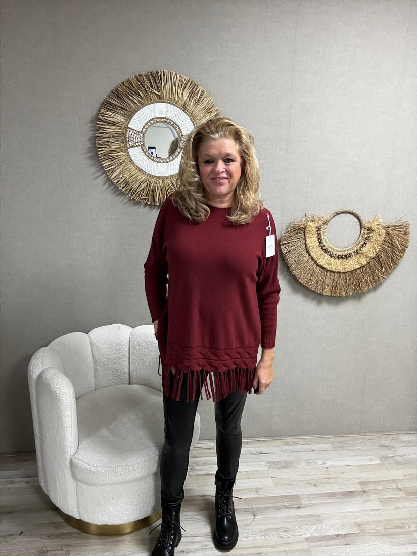 Trui Kelly Bordeaux