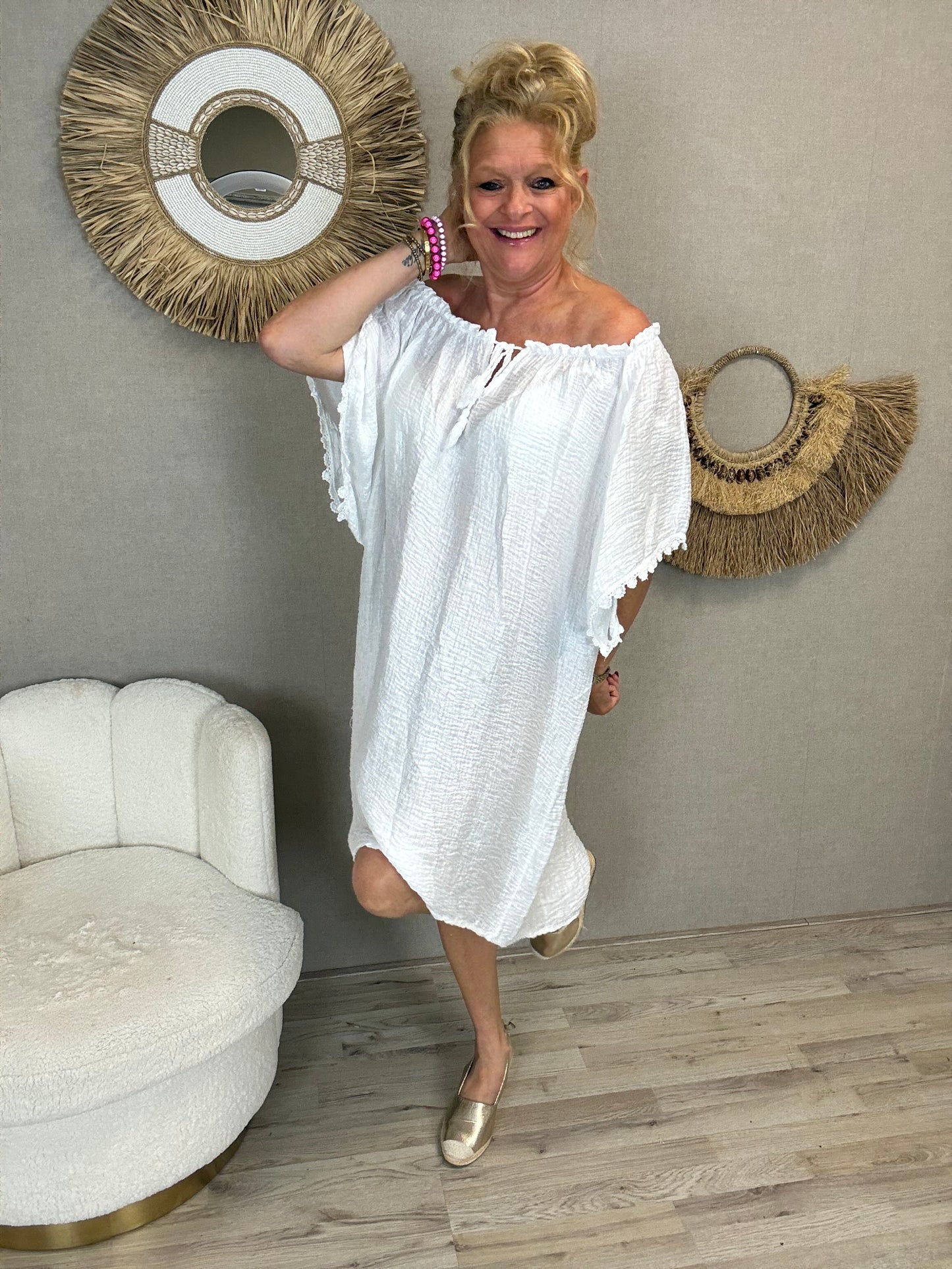 Tuniekjurk Jessy – Wit