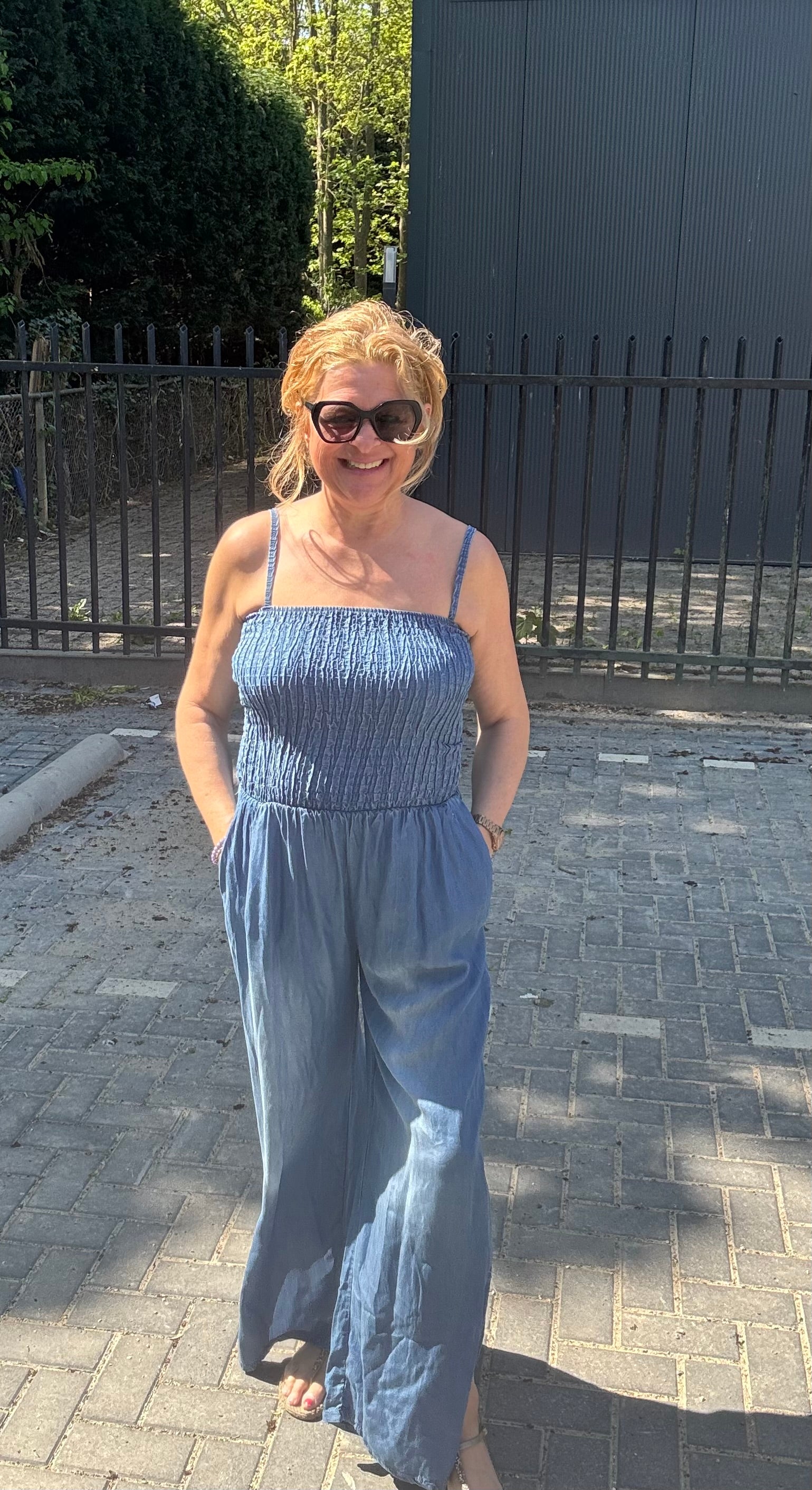 Jumpsuit Britt Donkere wassing Demin