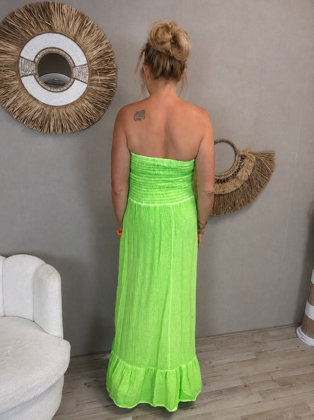 Jurk Ibiza Glow-Neon Groen