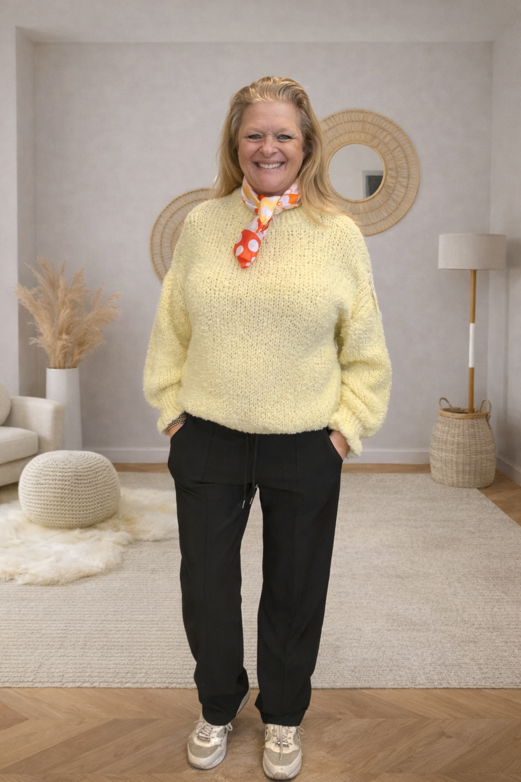 Gebreide Trui Mila Yellow