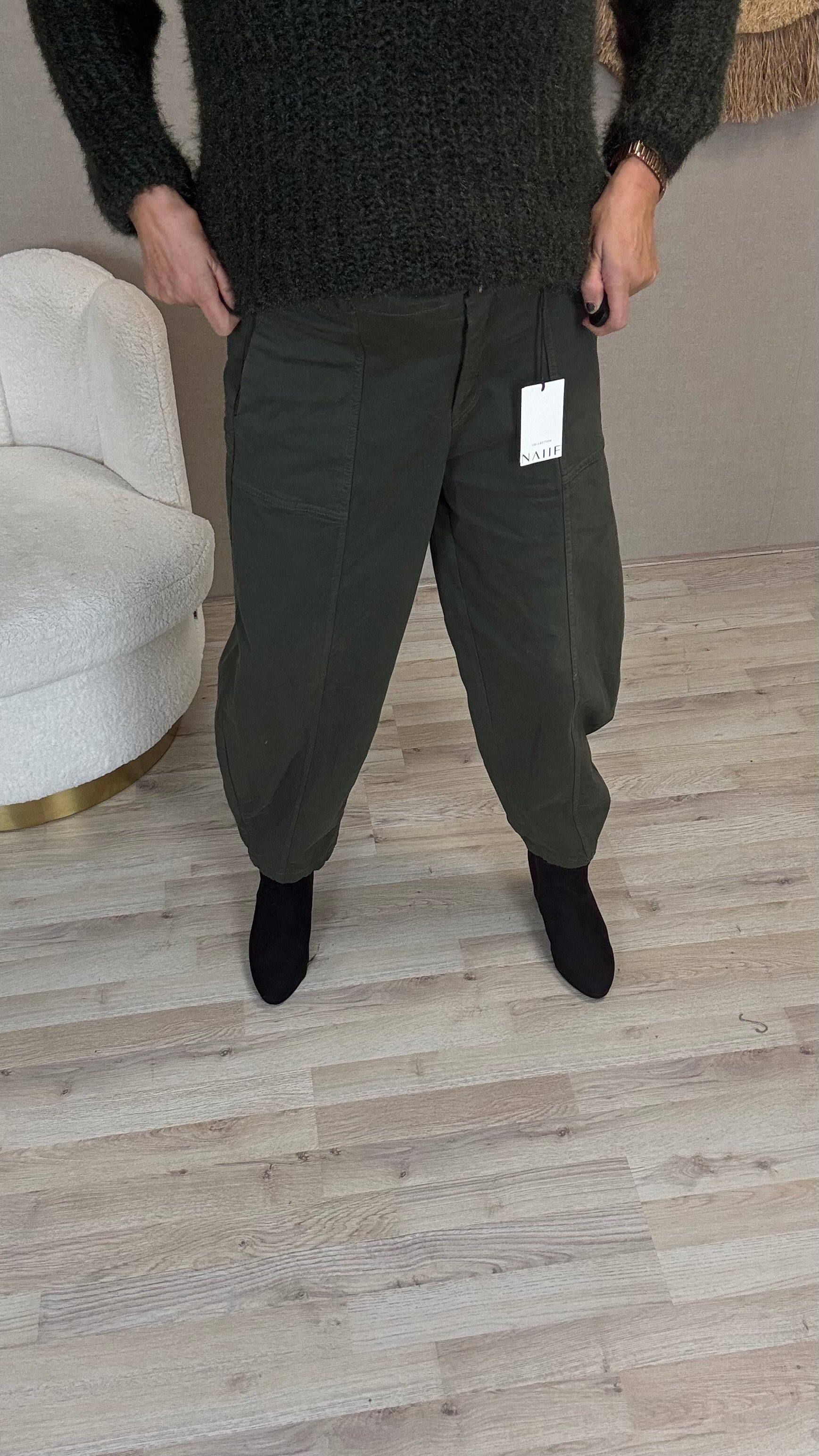 Barrel Broek Rebel Legergroen