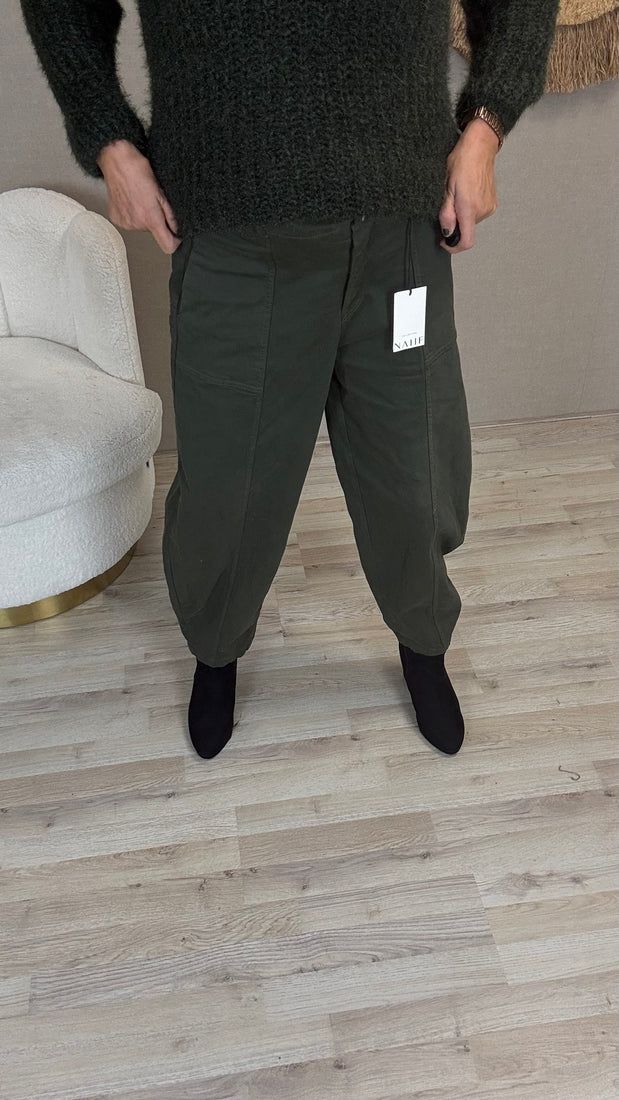 Barrel Broek Rebel Legergroen