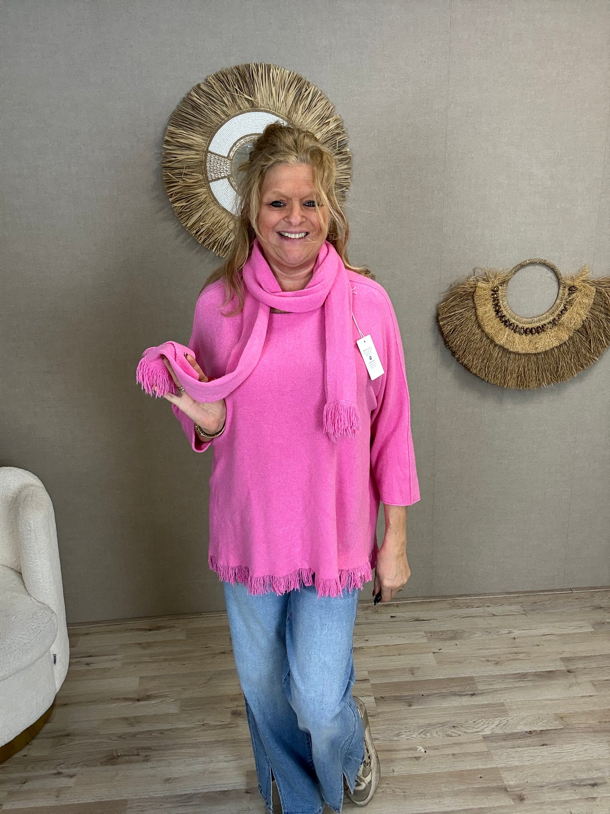 Trui Anouk met Sjaal - Nancfashion