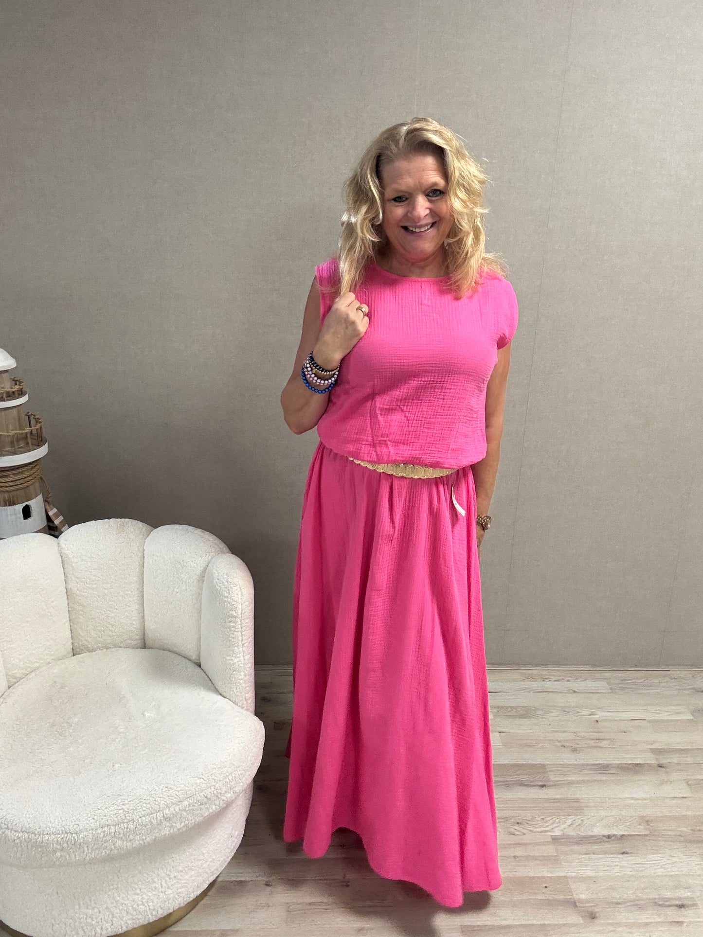 2-delige set Olivia Fuchsia