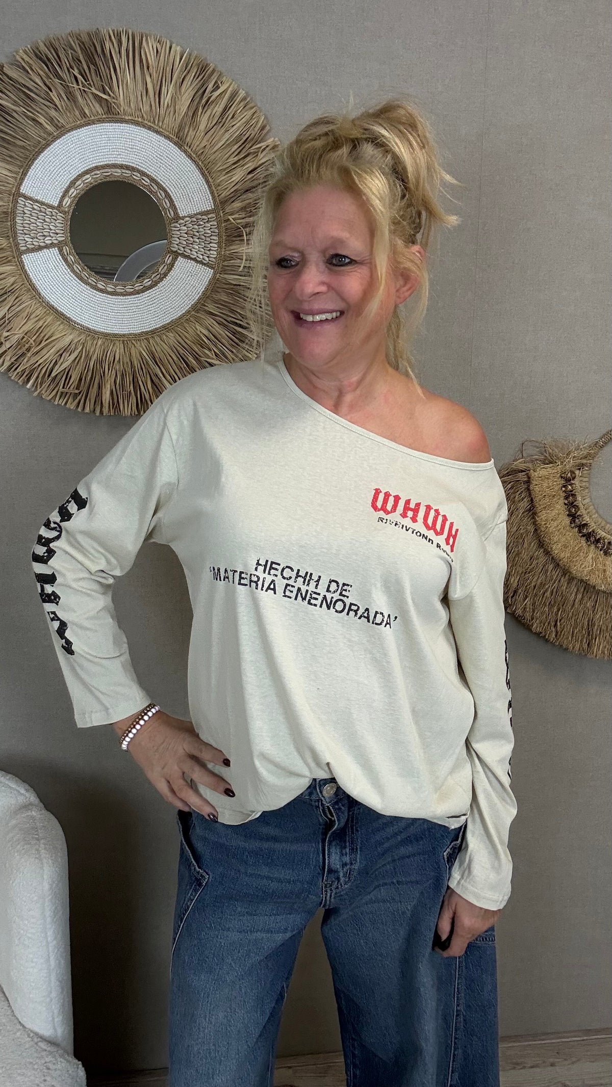 Yoni sweatshirt Beige