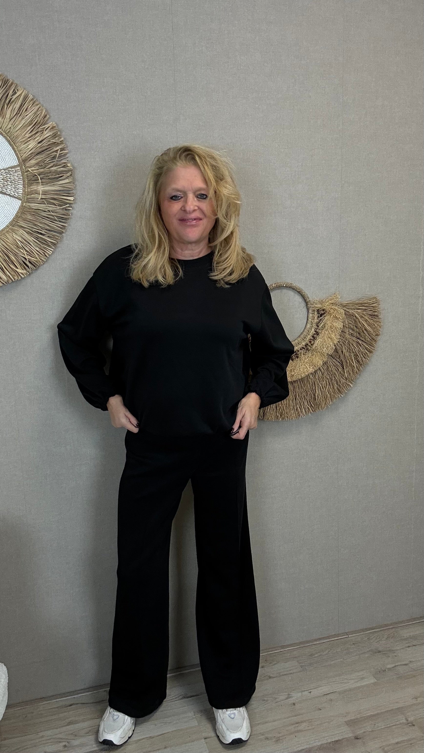Superstretch Comfy Set Mooij- Zwart