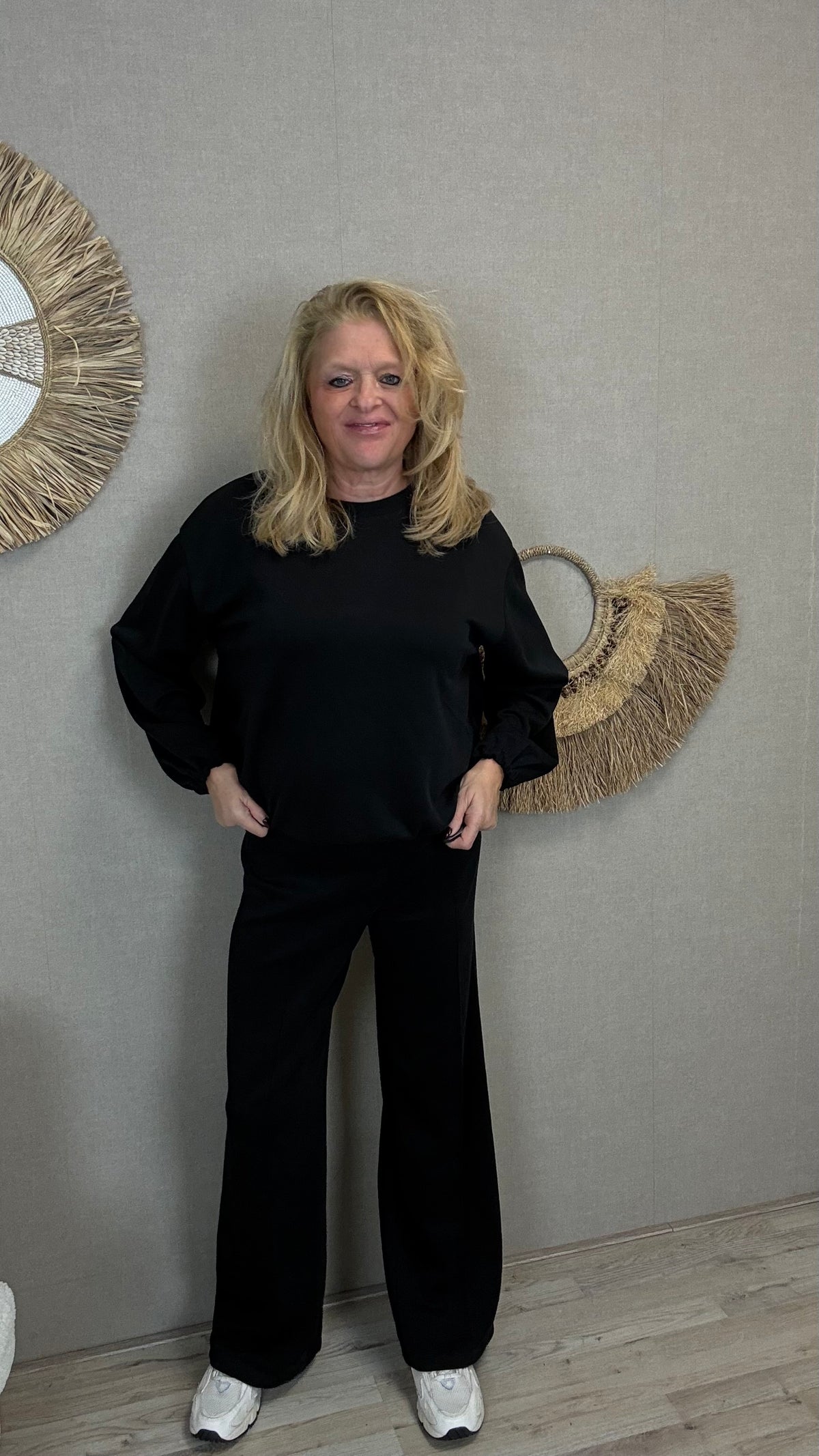 Superstretch Comfy Set Mooij- Zwart