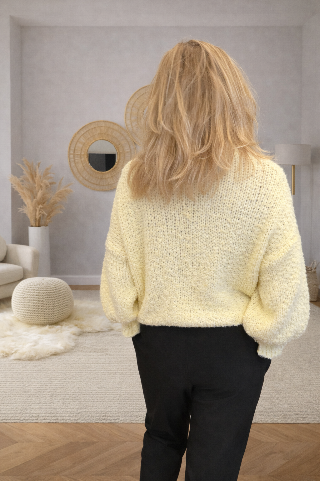 Gebreide Trui Mila Yellow