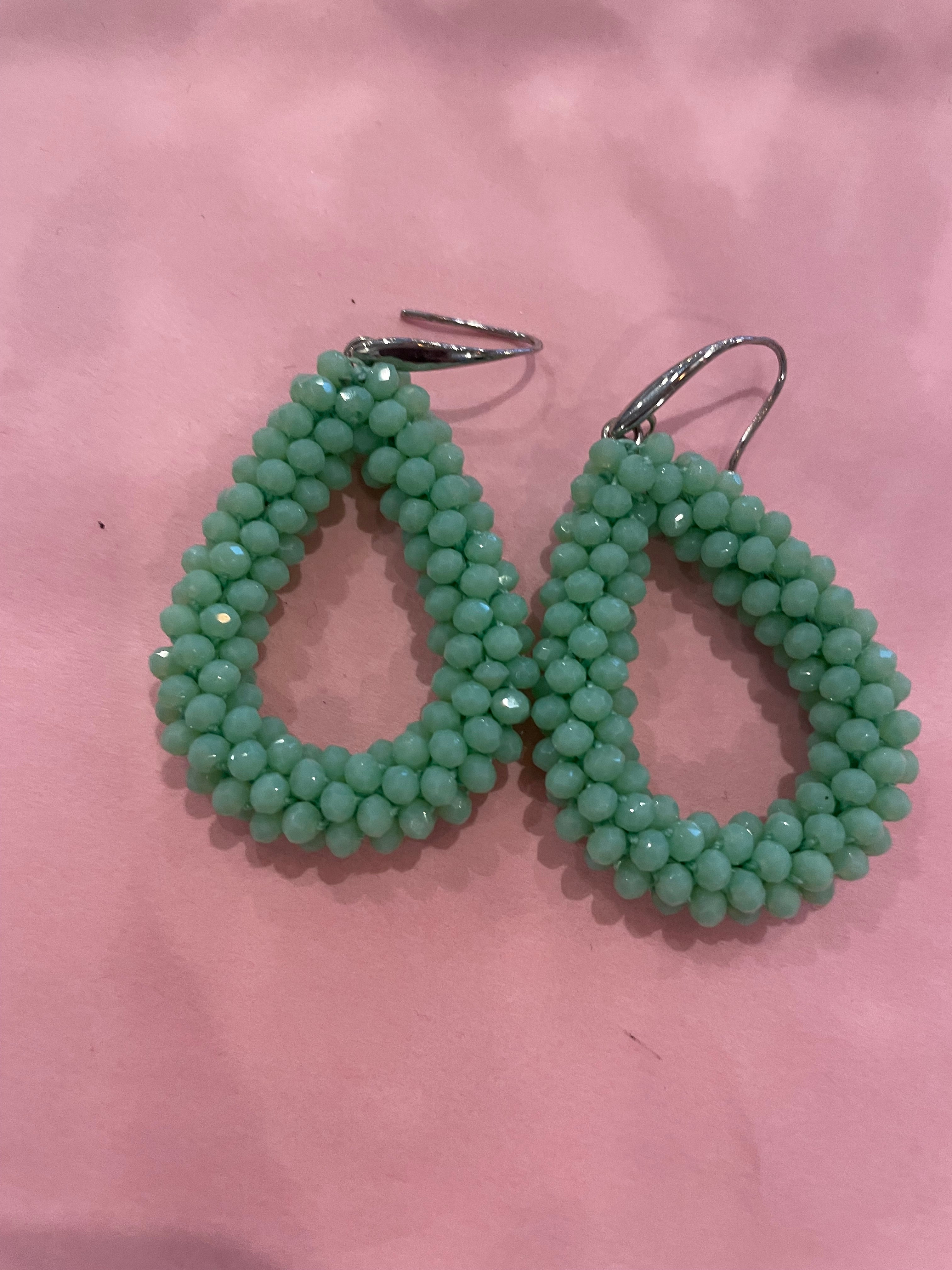 Earrings Nikkie mintgroen