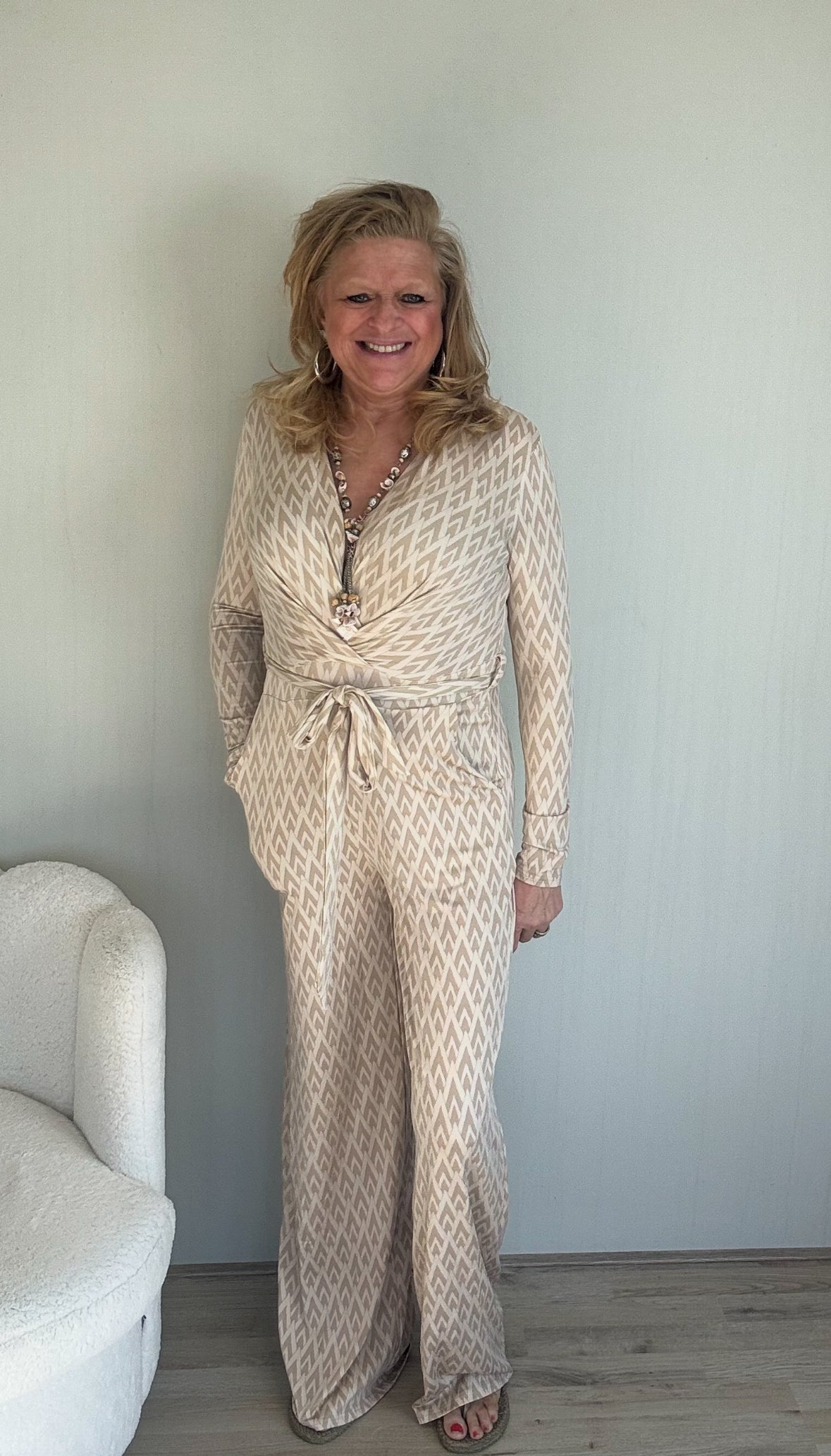 Jumpsuit By Swan Beige - Nancfashion