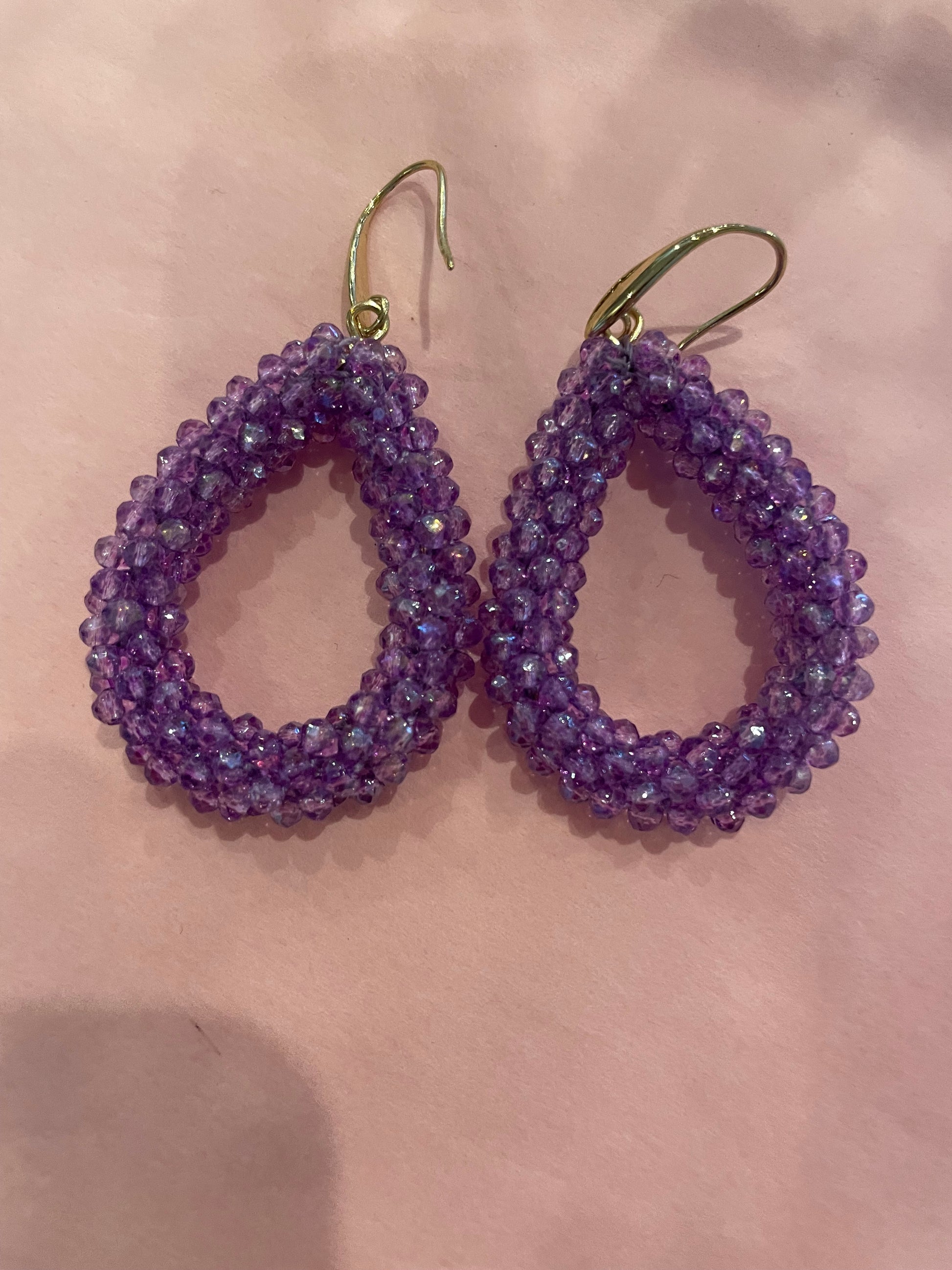 Earrings Nikkie lila - Nancfashion