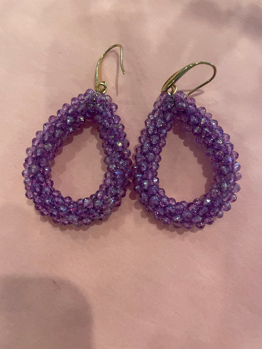 Earrings Nikkie lila - Nancfashion