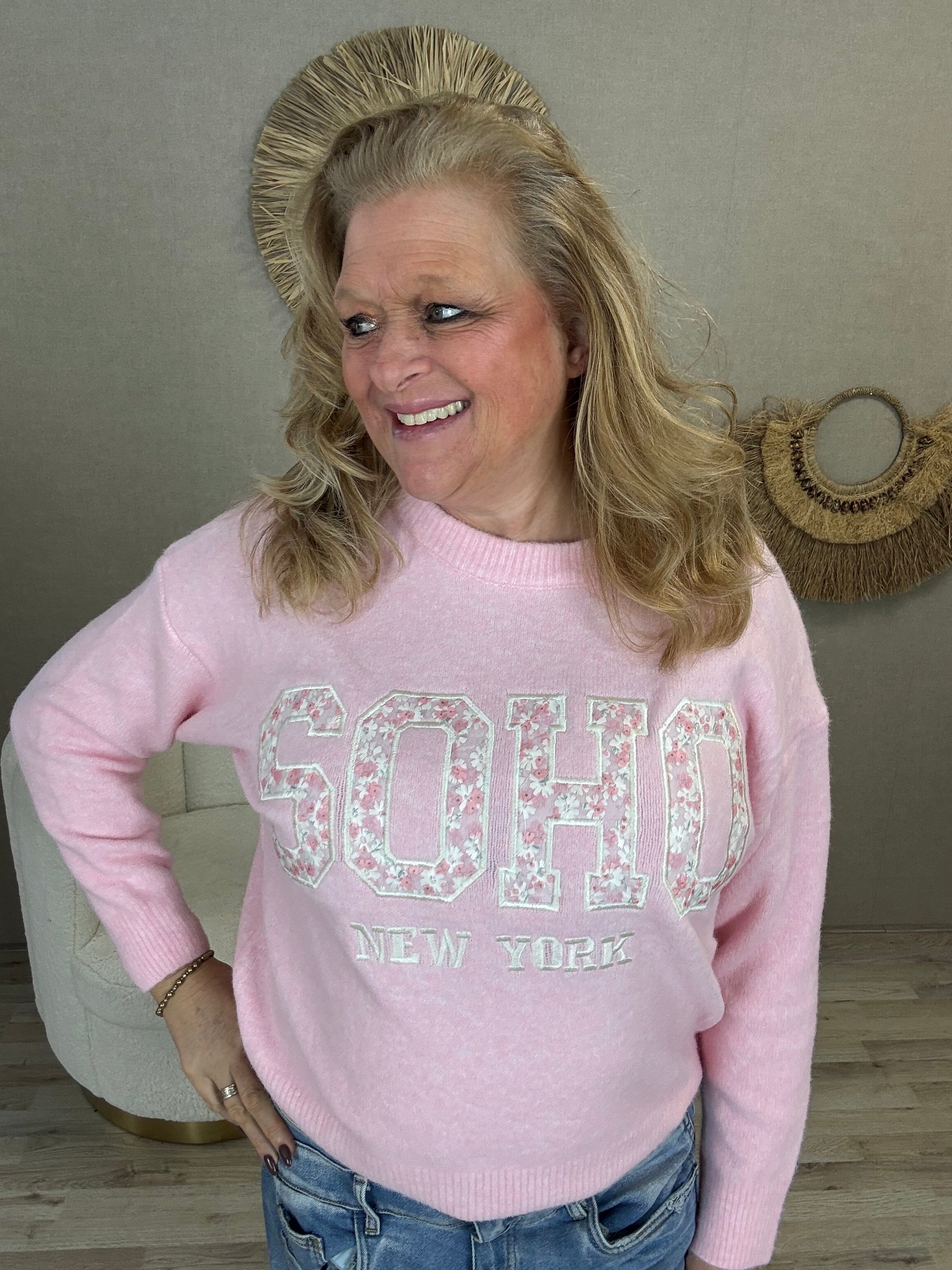 Flower Soho Trui Roze