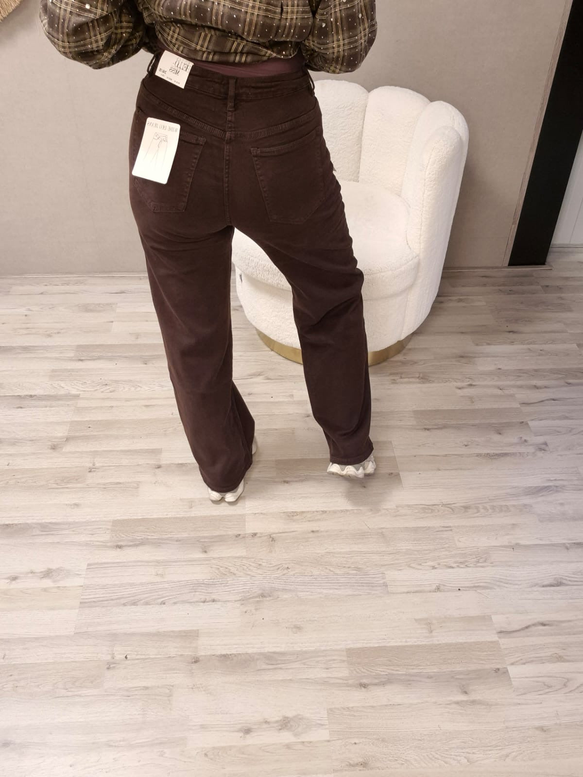 Hello Miss Jeans dubbele knoop Bruin