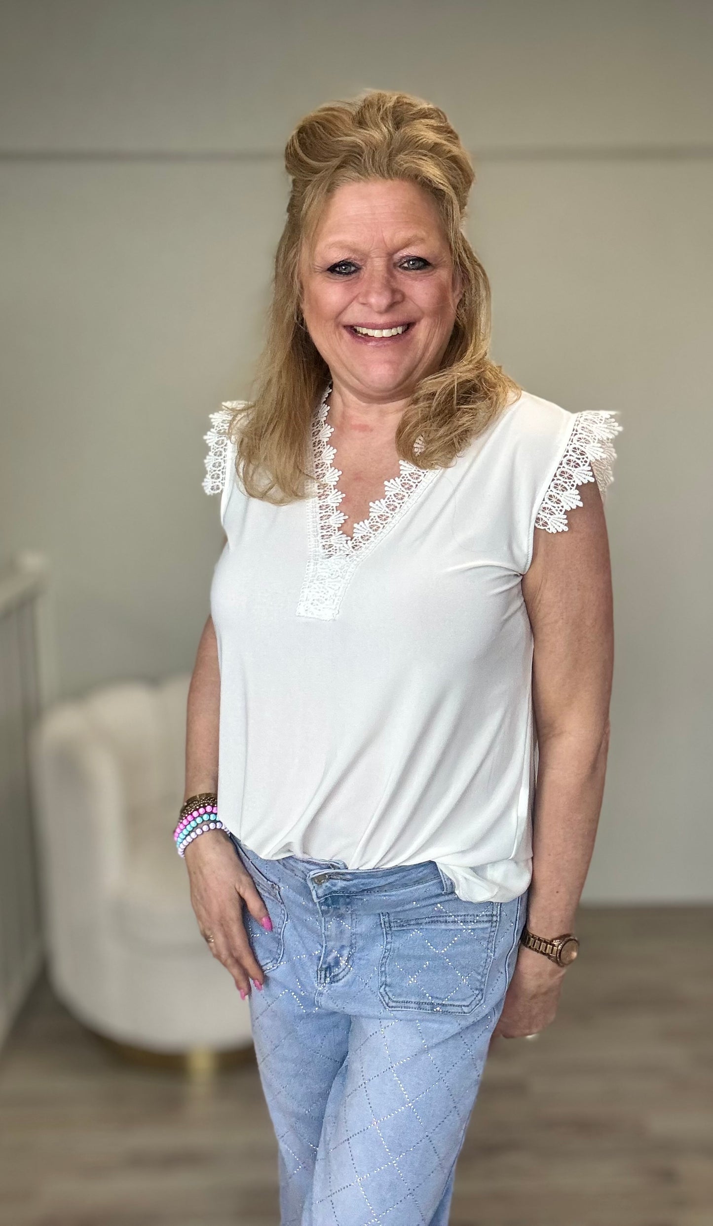 Top Anouk Wit - Nancfashion