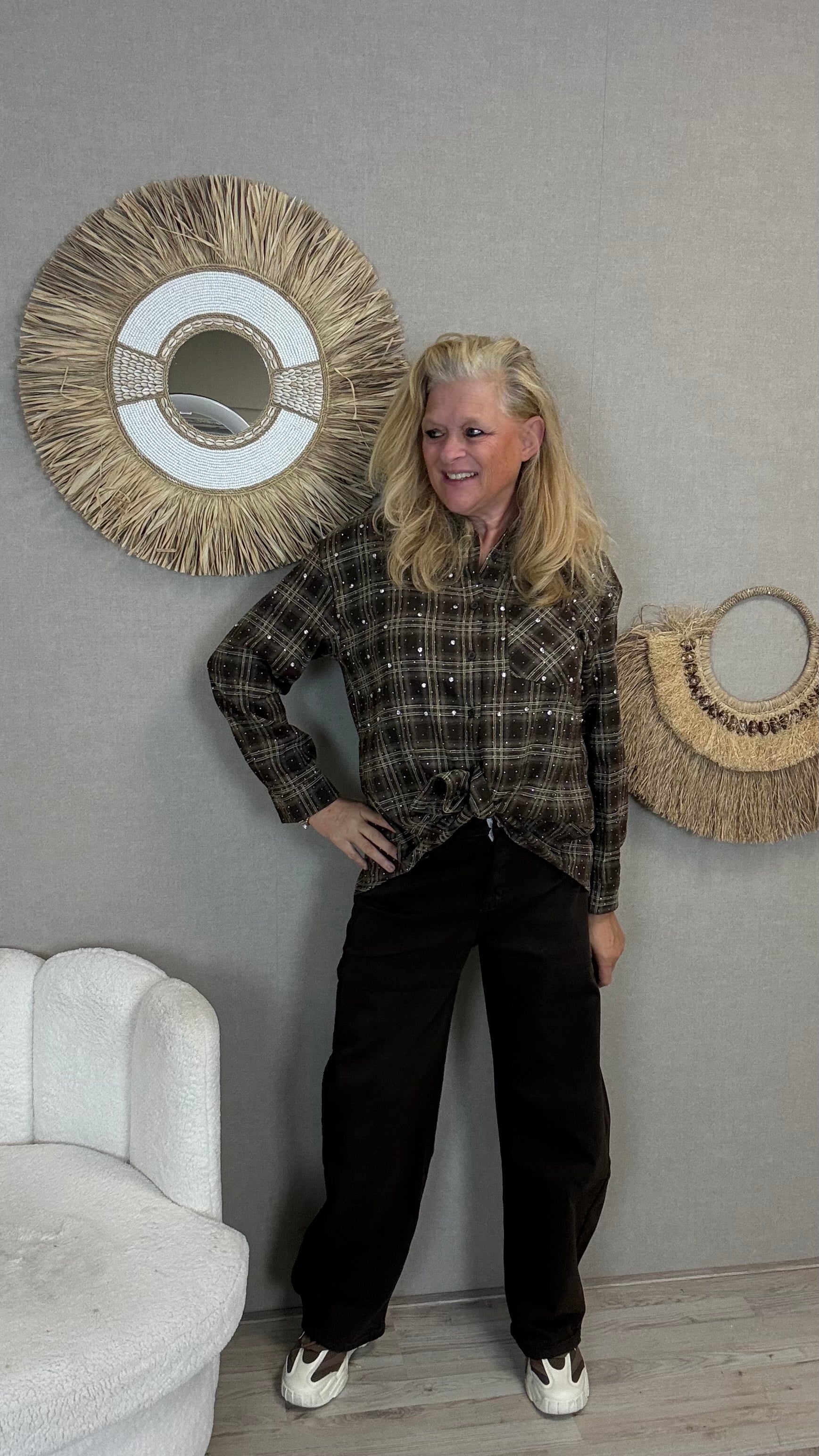 Jewelly Ballon Jeans Bruin JW9655-26