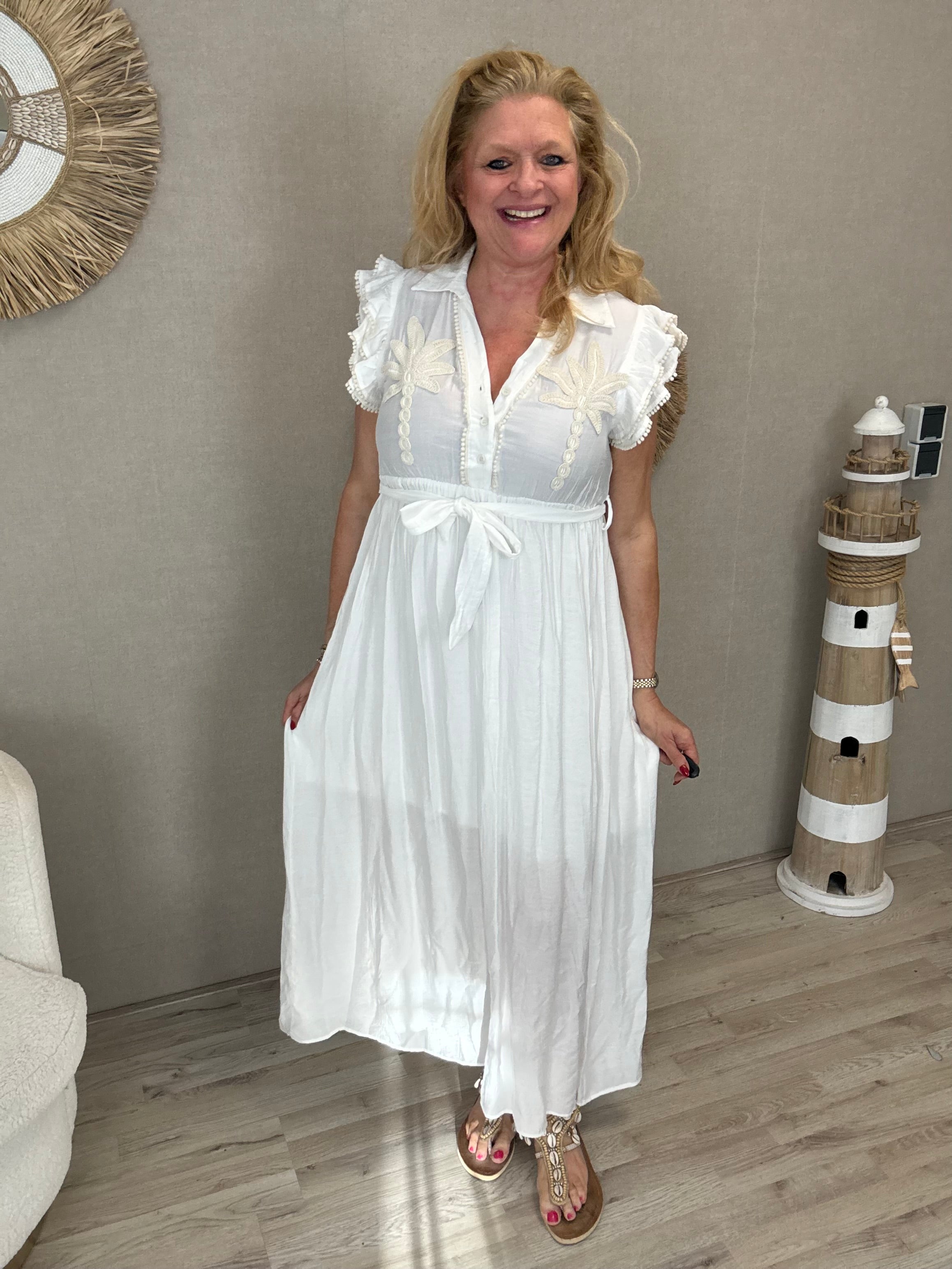 Maxi Jurk Palm Tree Boho Chic