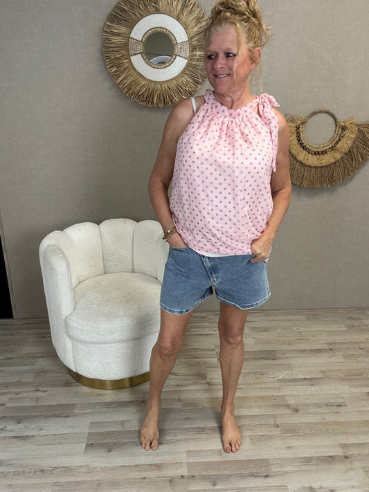 DENIM SHORT LAULIA - Nancfashion