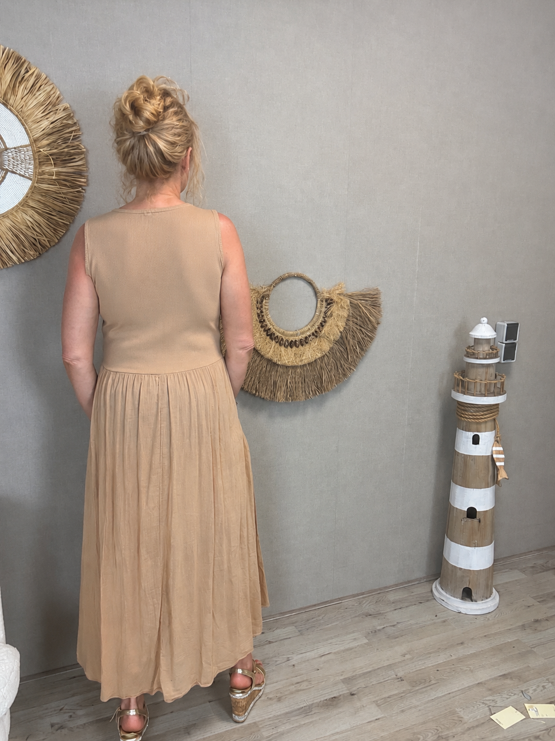 Dreamy Summer Dress Camel
