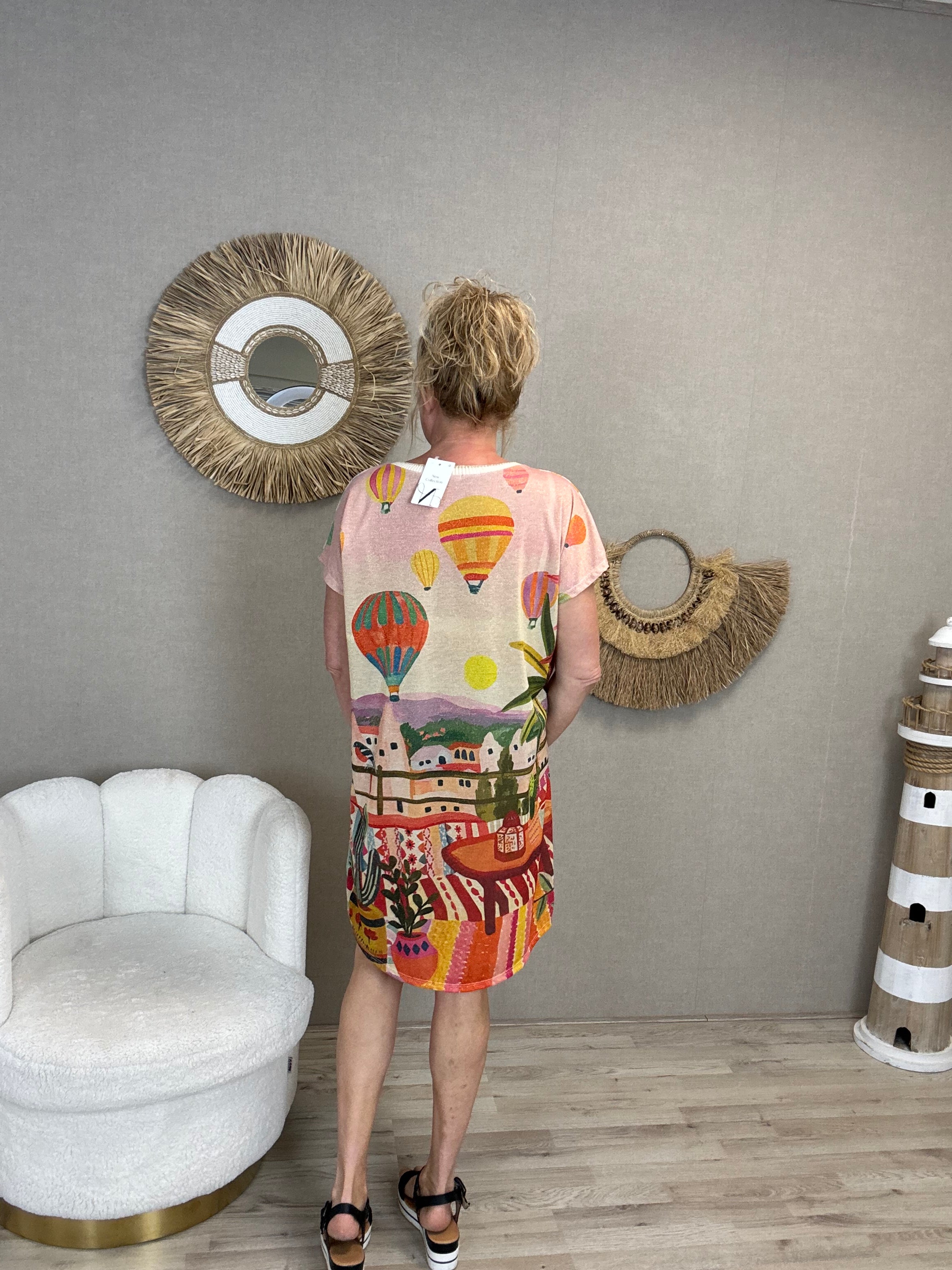 Jurkje Lurex Vissen - Nancfashion