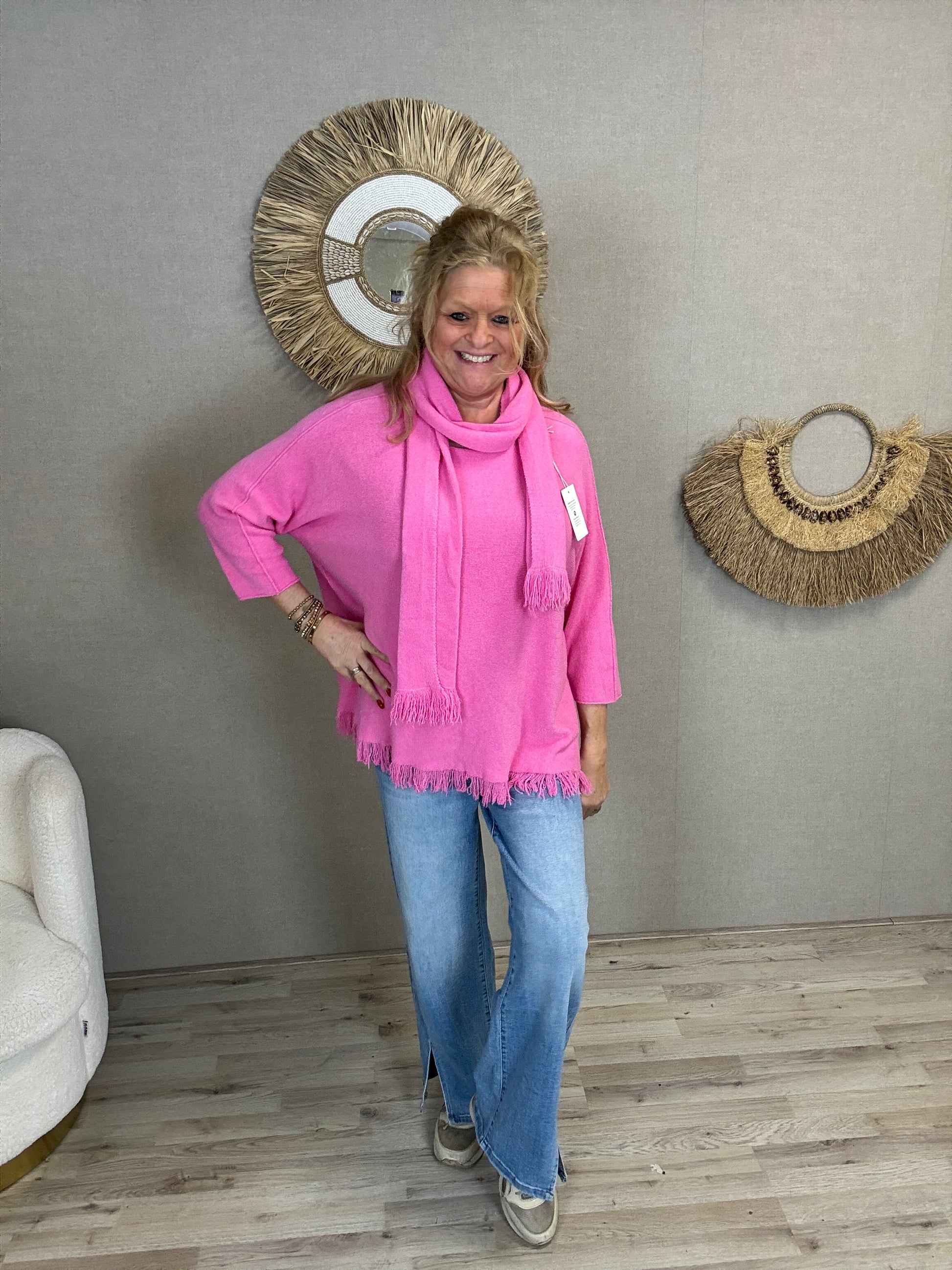 Trui Anouk met Sjaal - Nancfashion