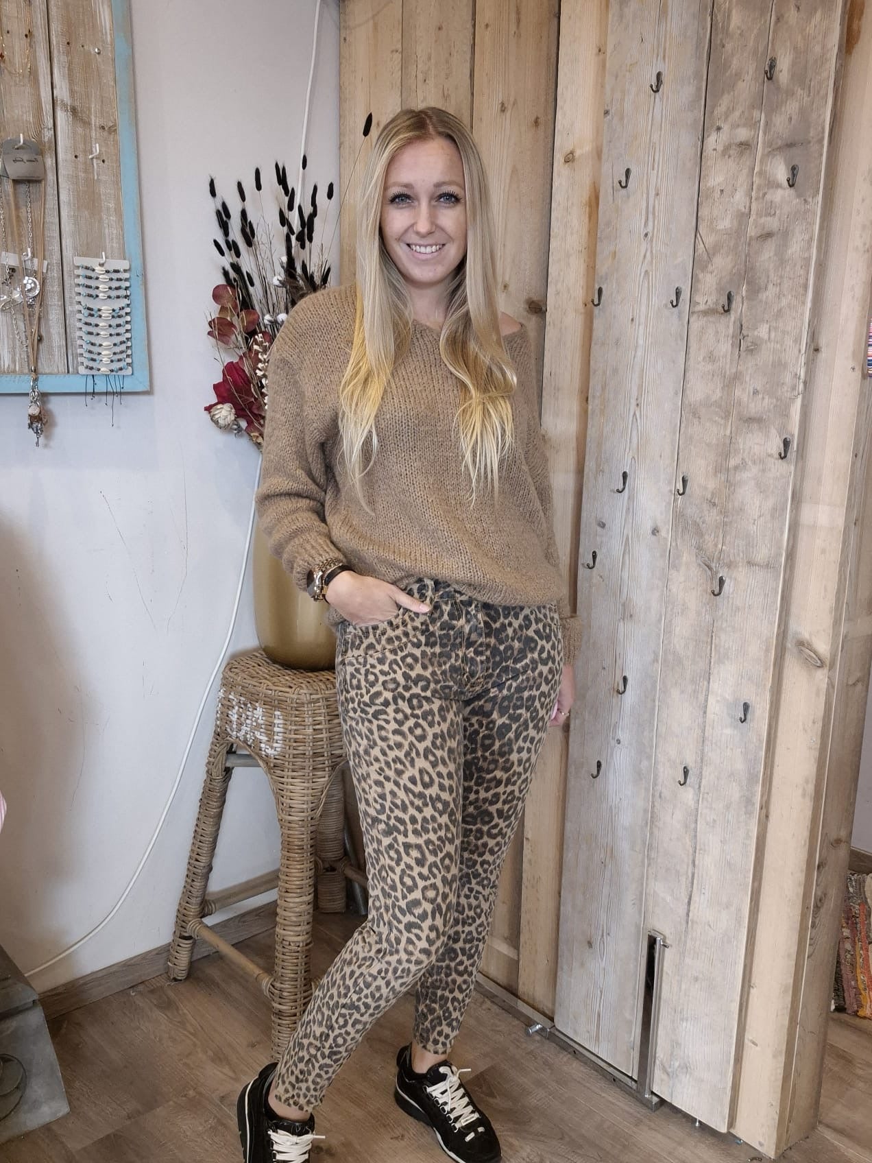 Jewelly Jeans Skinny Fit Leopard