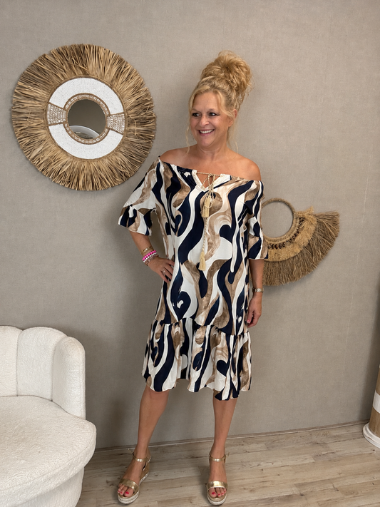 Boho Jurk Nova Blauw - Nancfashion