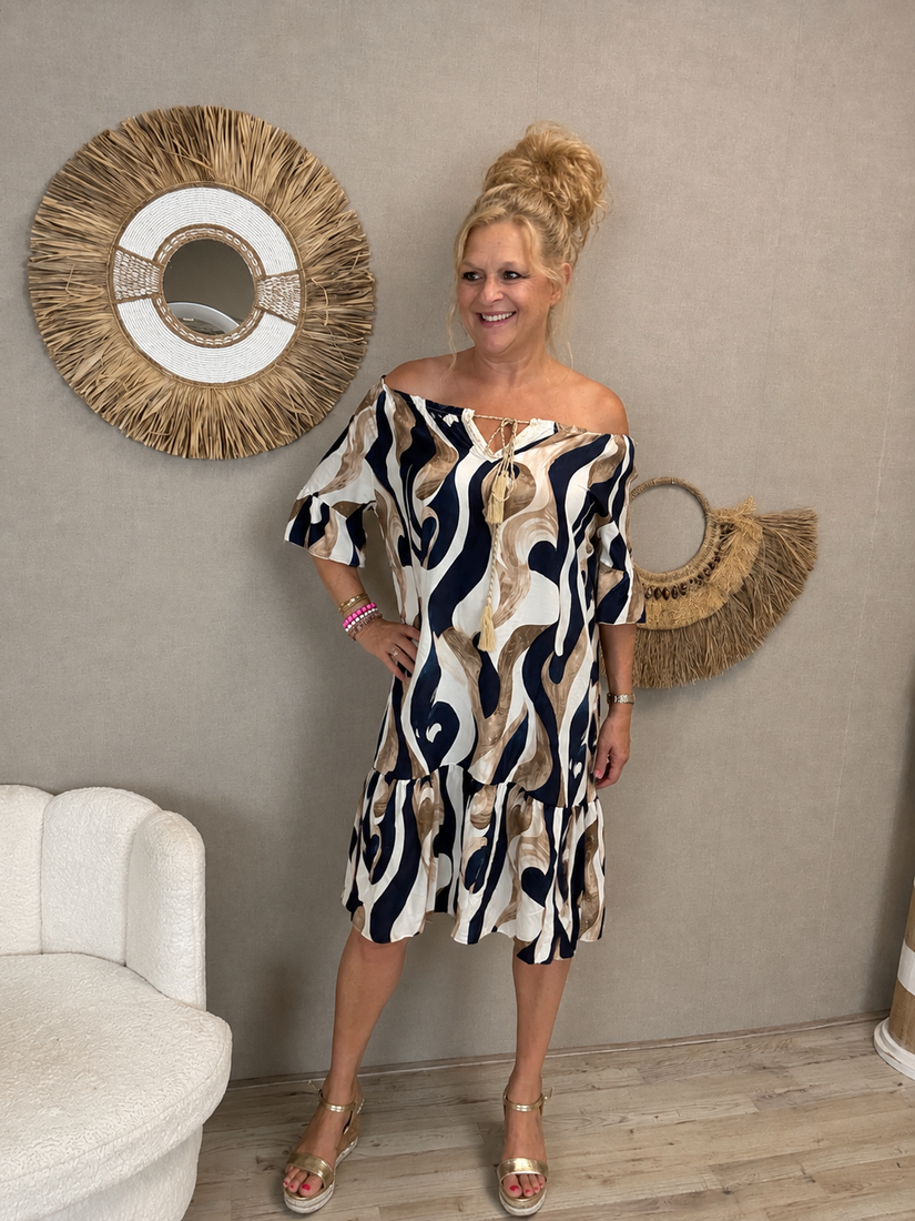 Boho Jurk Nova Blauw
