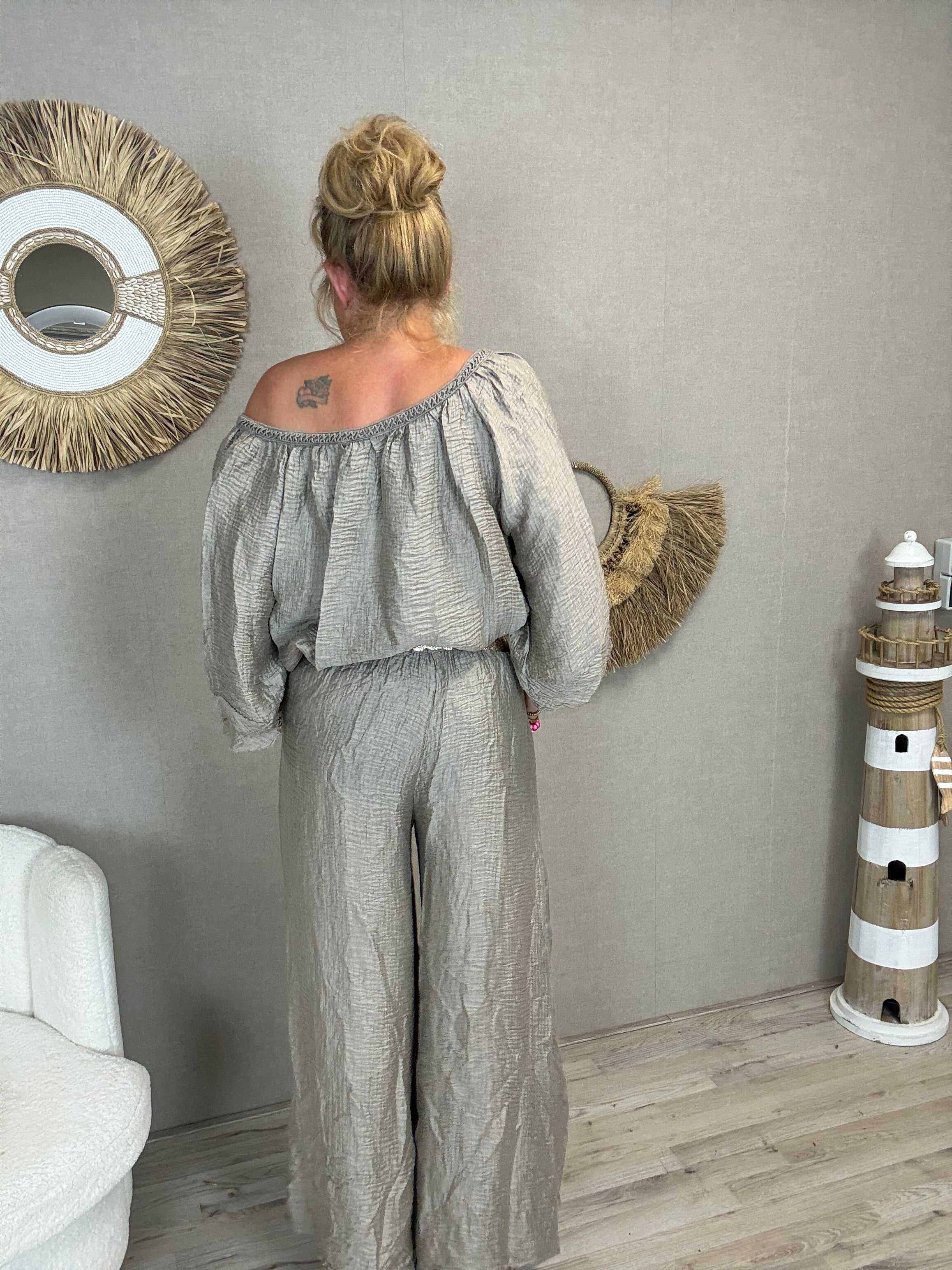 Tweedelig Pak Boho Chic Soft Taupe