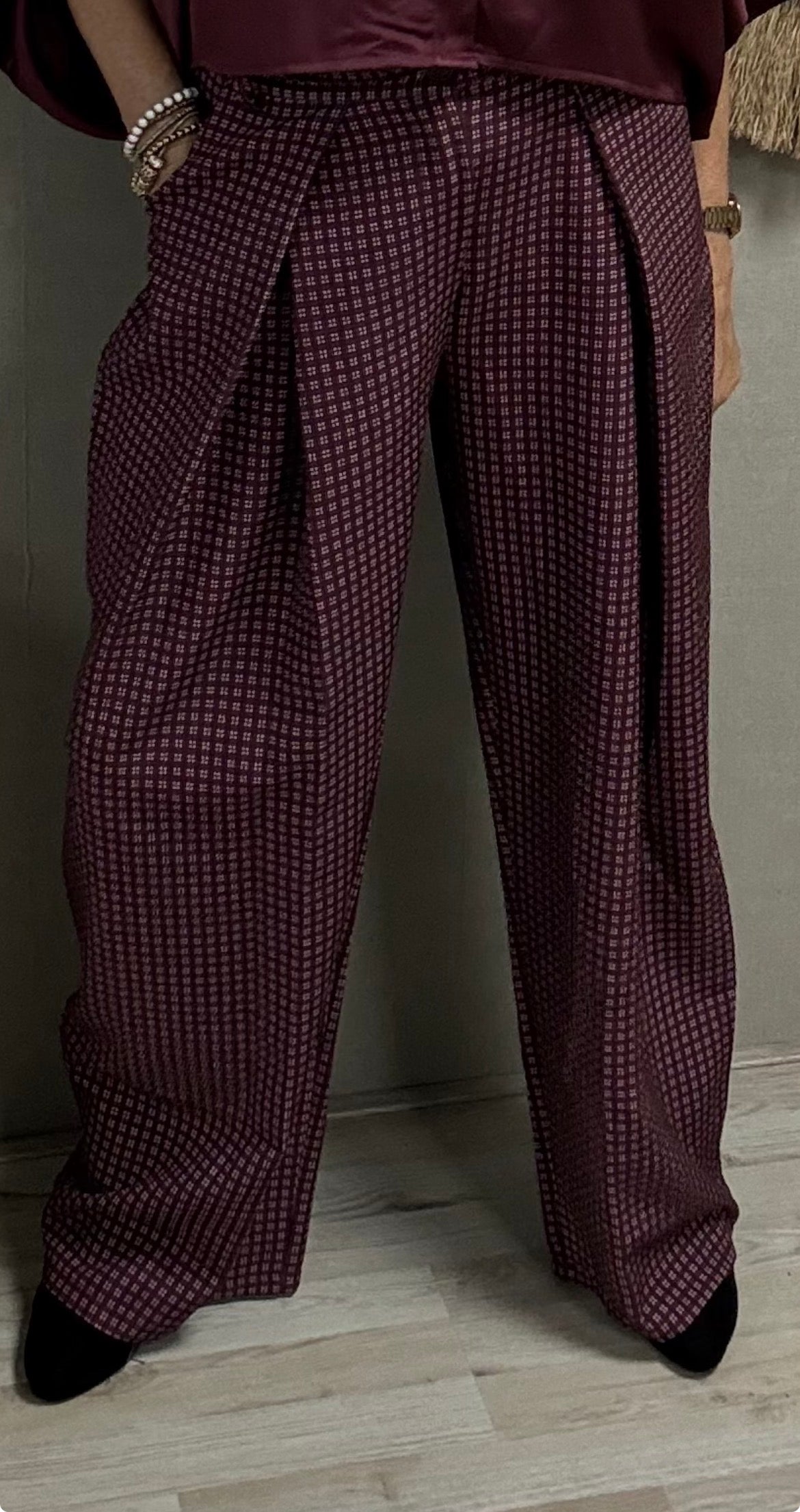 Pantalon Yara Bordeaux