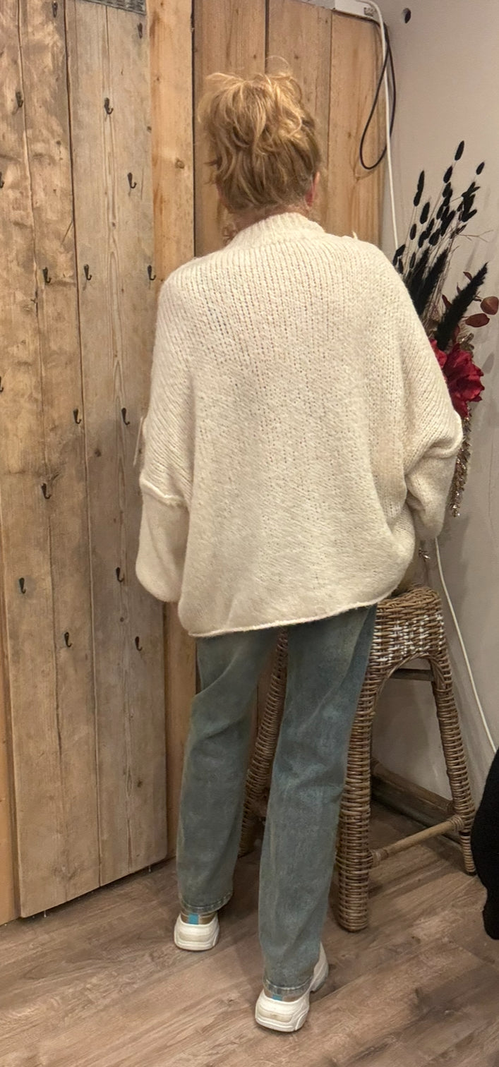 Oversized vest Sophie Beige