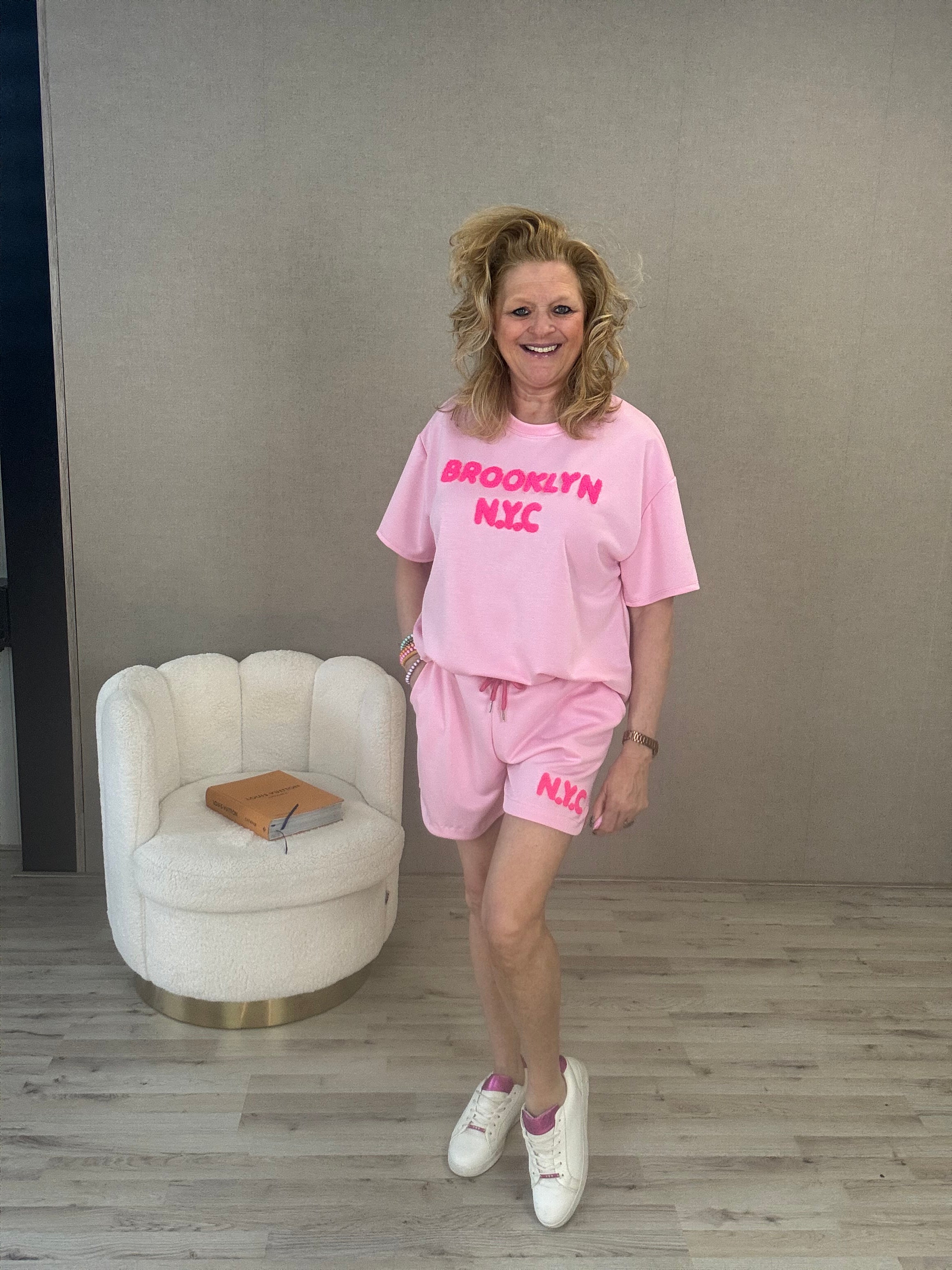 Tweedelig Brooklyn set Roze