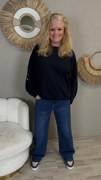 Mooij Sweater Never Ordinary Donkerblauw