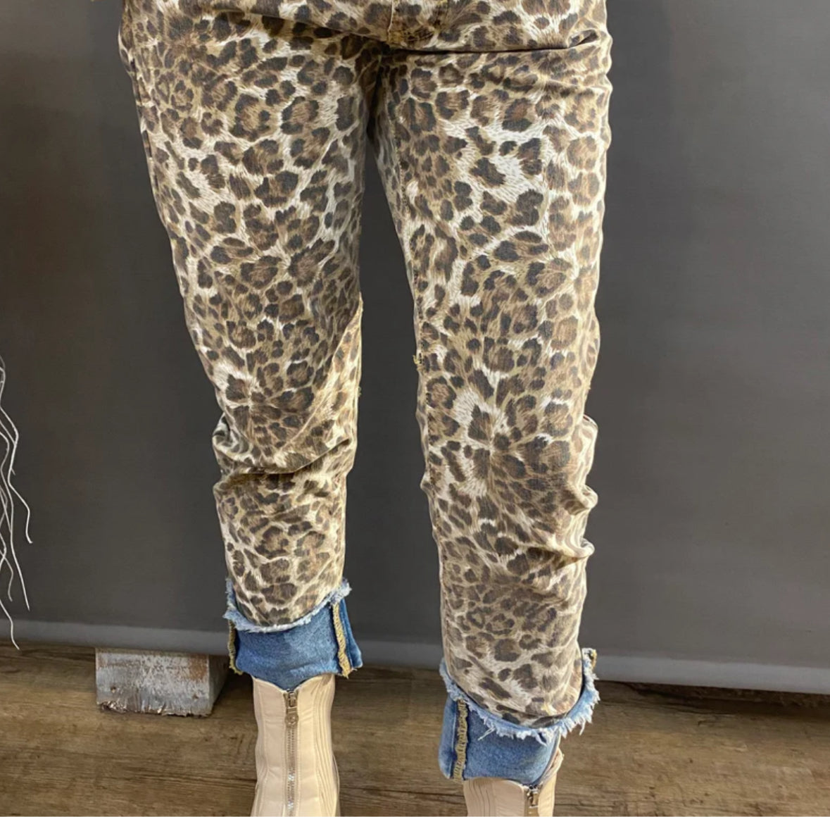 Jeansbroek S.Woman Leopard