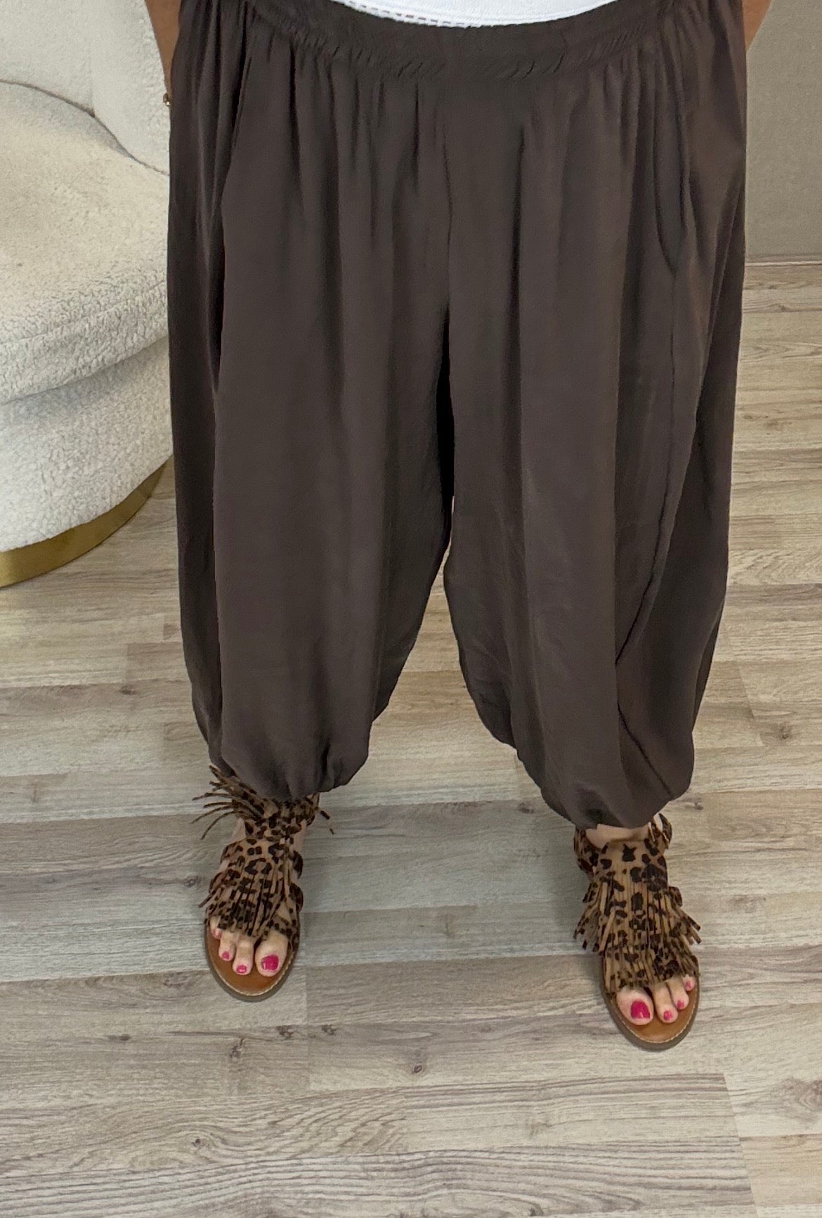 Harem broek Bruin - Nancfashion
