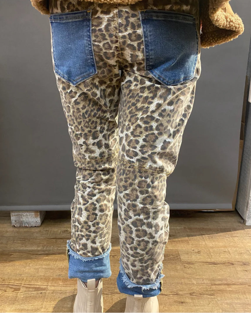 Jeansbroek S.Woman Leopard