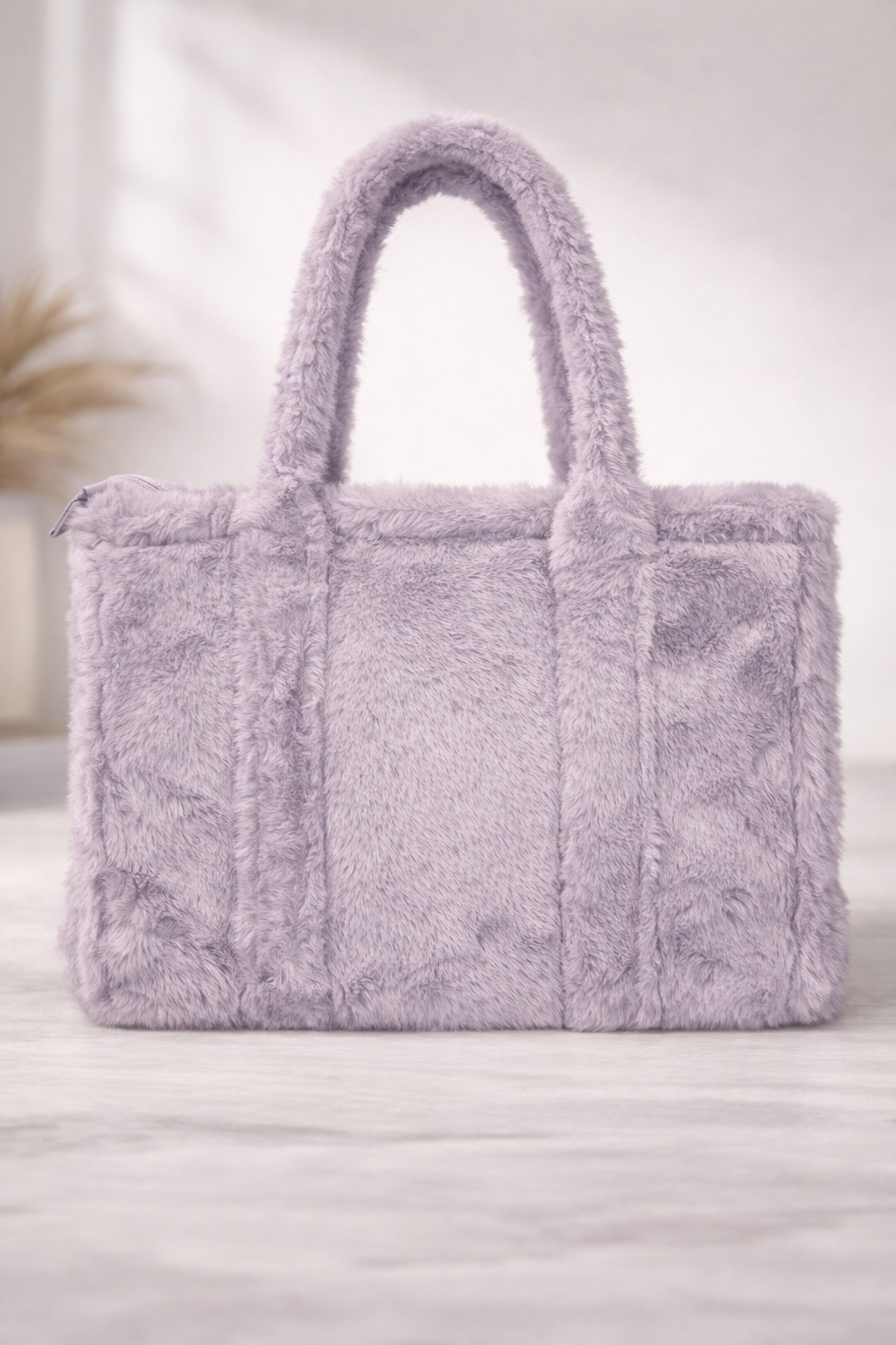 Tote Bag – Faux Fur Groot Lila
