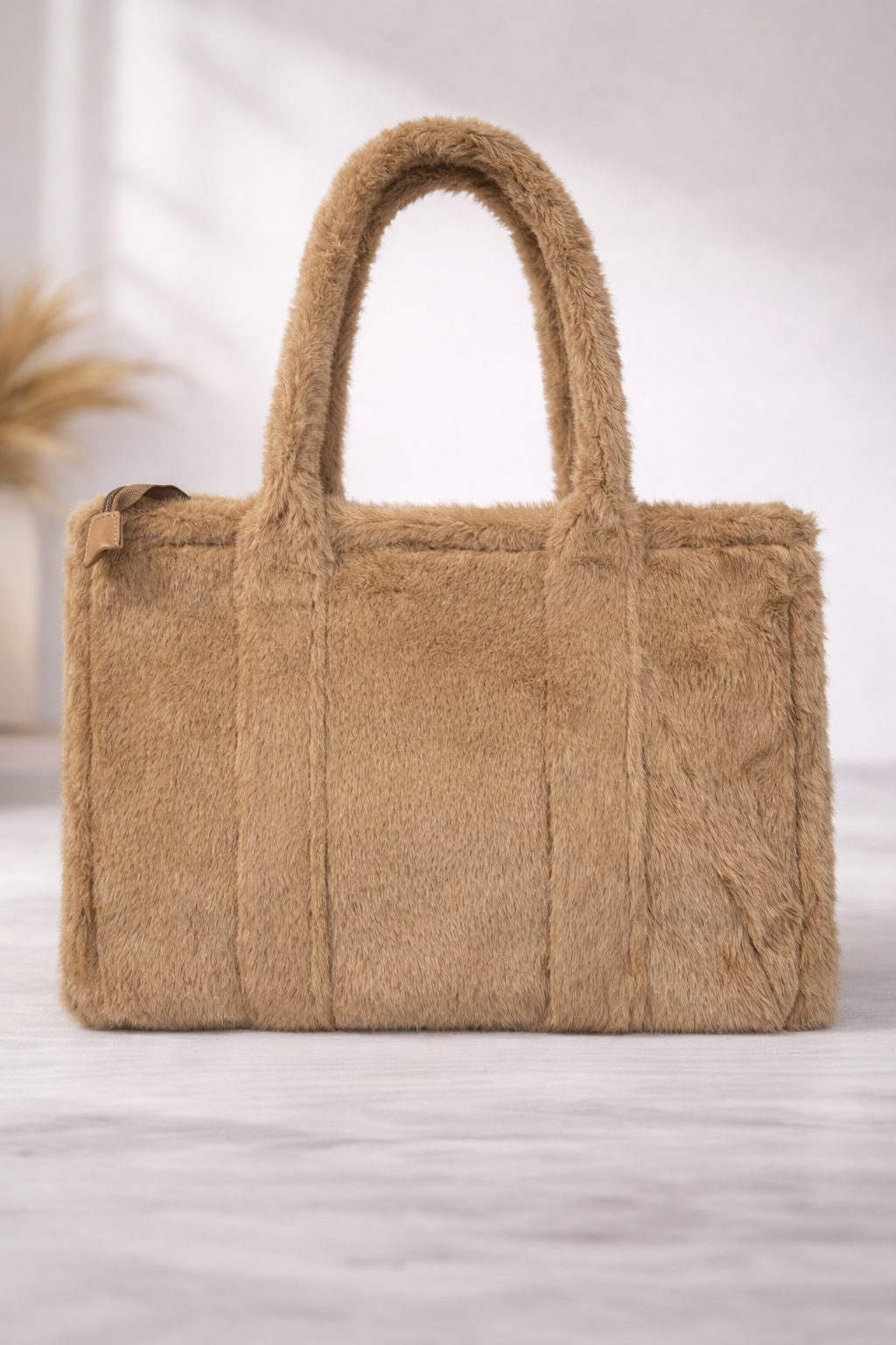 Tote Bag – Faux Fur Groot Camel