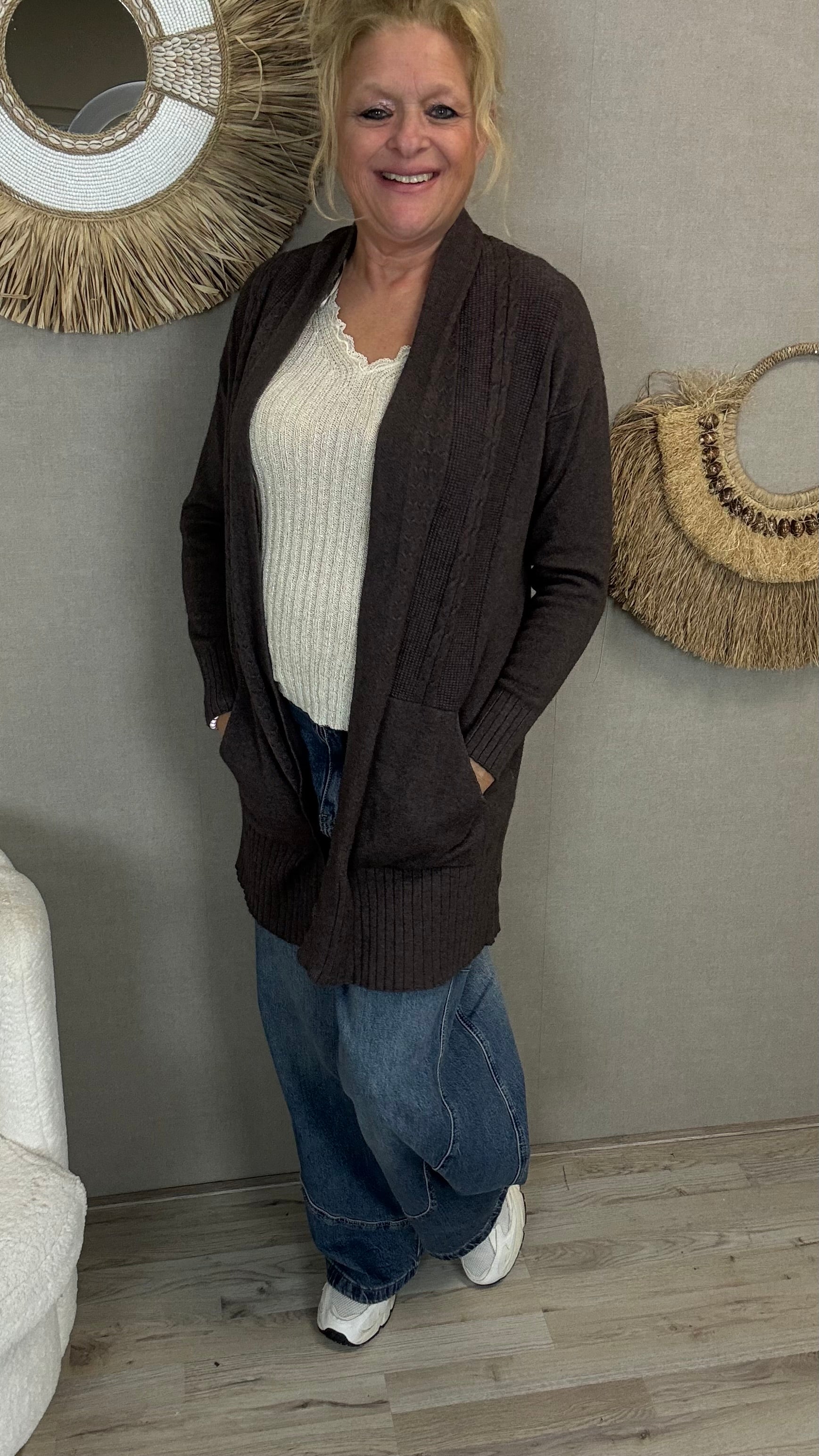 Vest Anouk Bruin