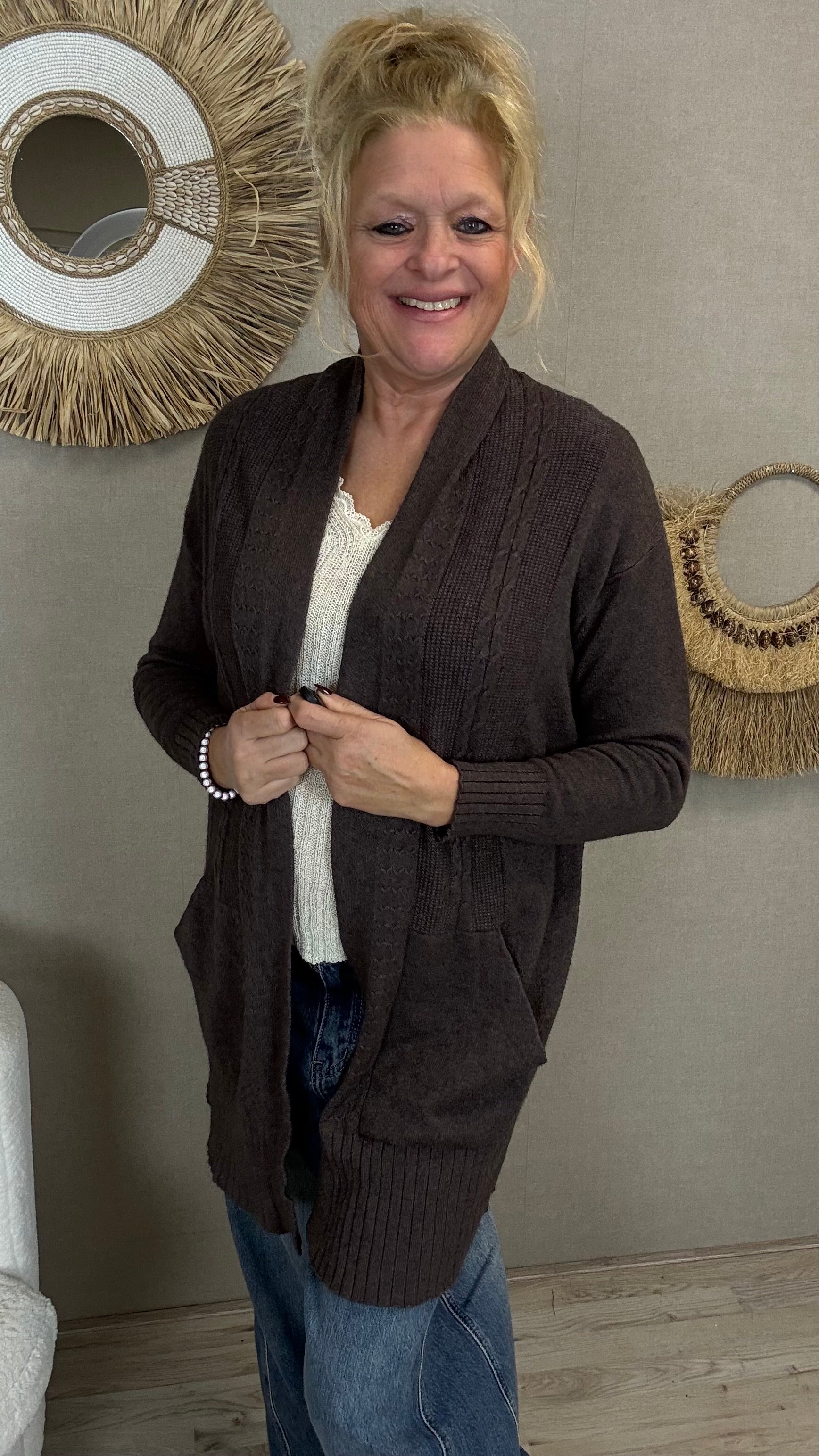 Vest Anouk Bruin