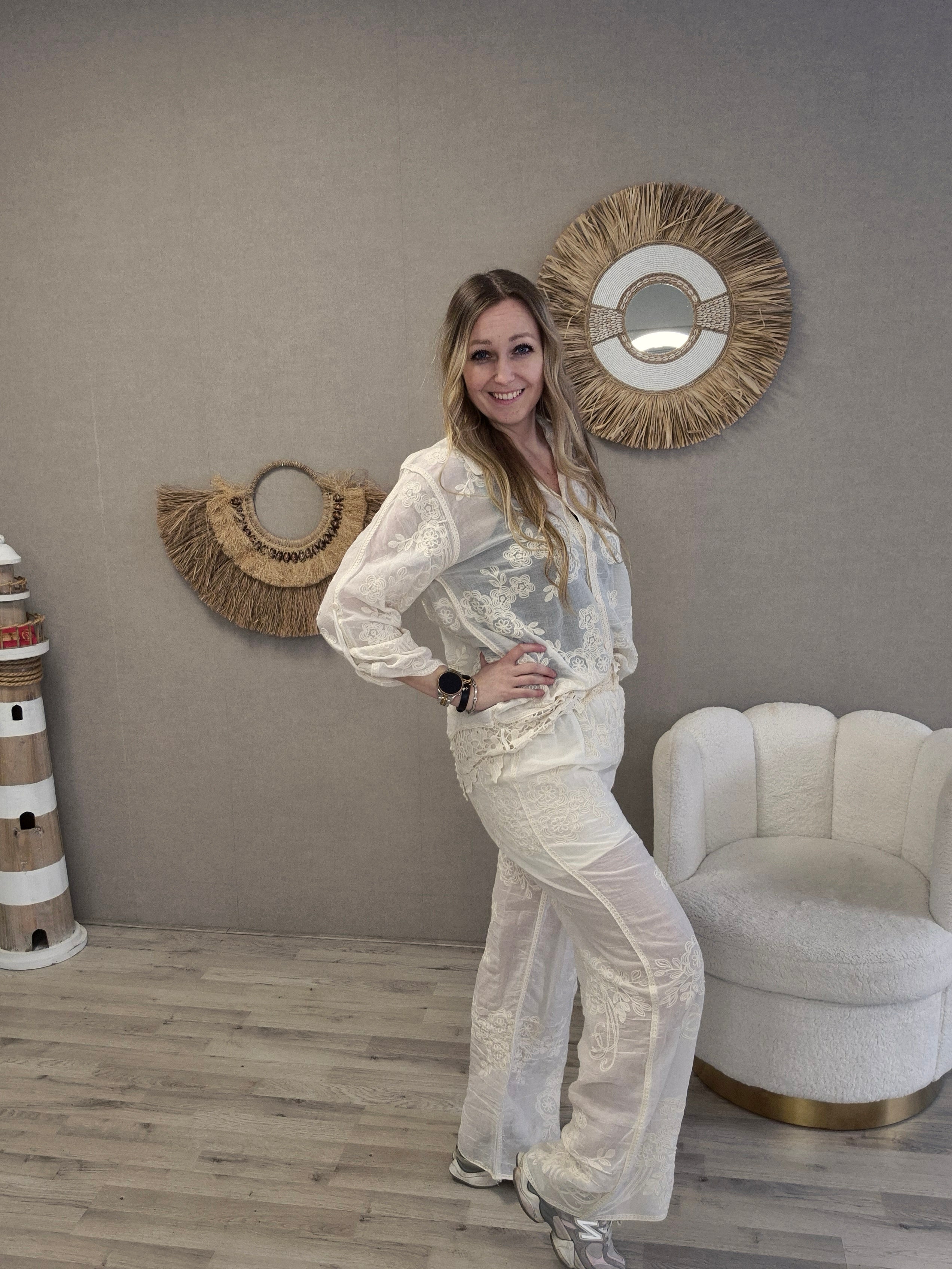 Ibiza Blouse beige - Nancfashion