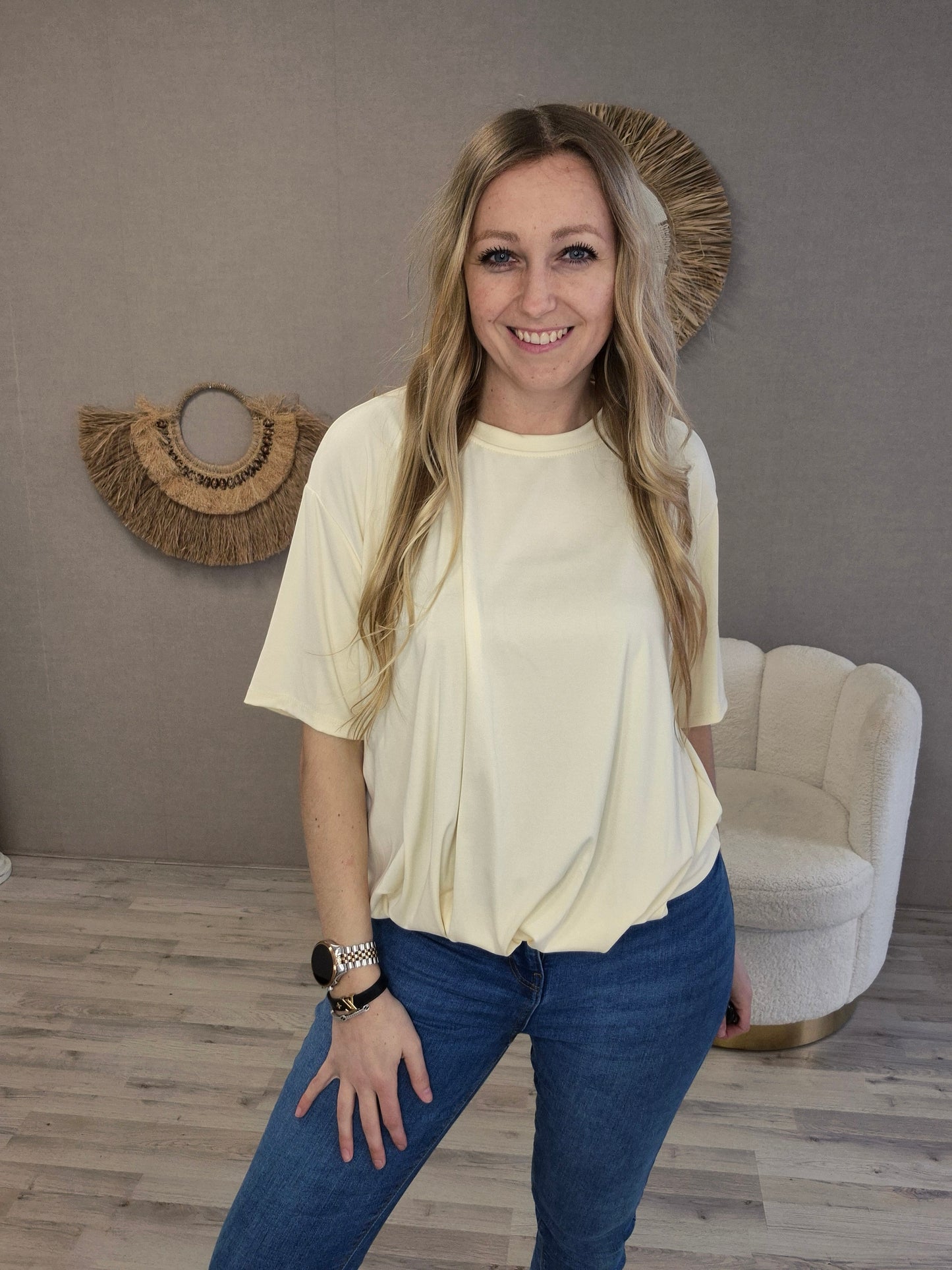 Shirt Mooij Geel - Nancfashion