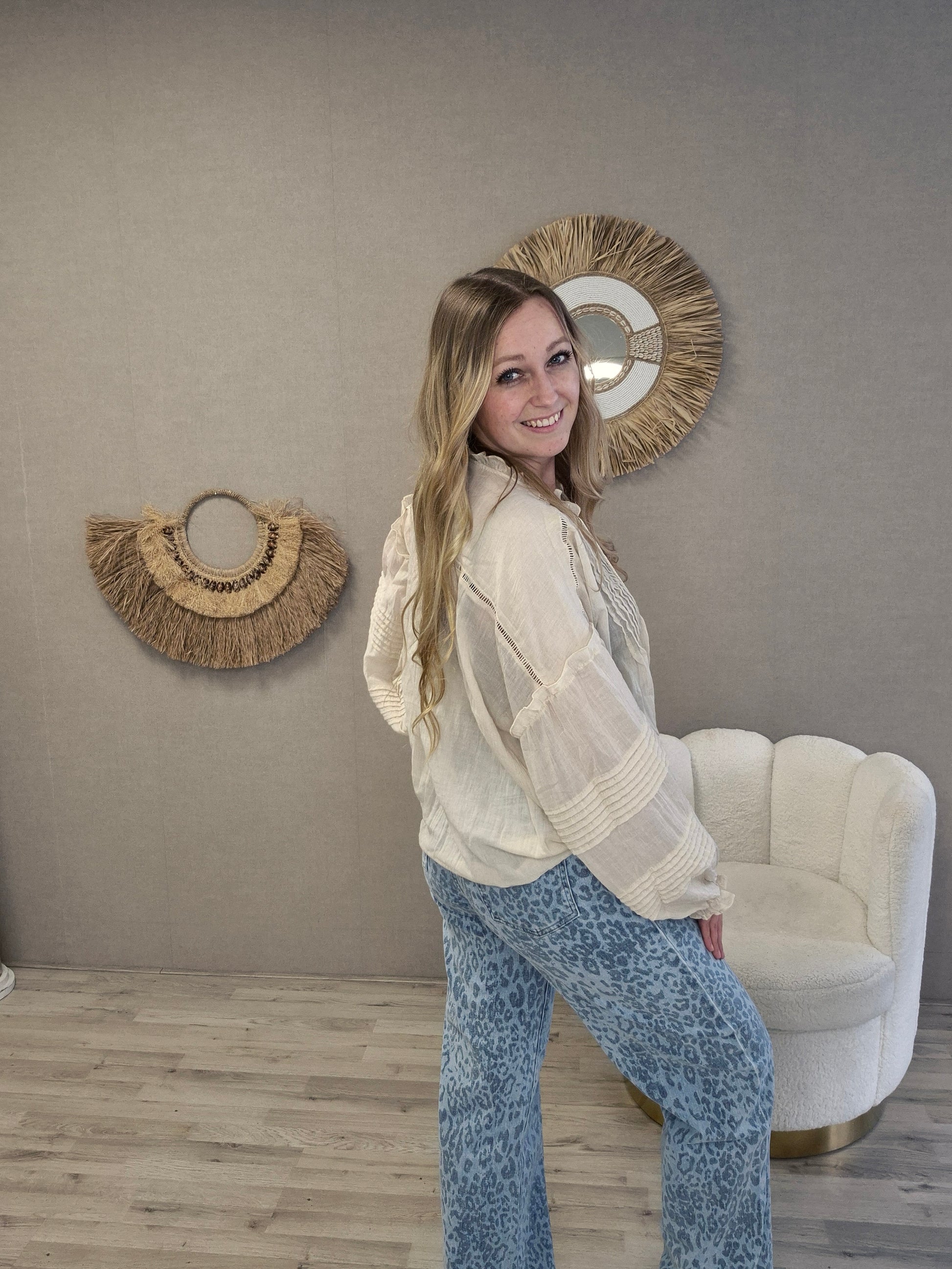 Blouse ibiza beige - Nancfashion