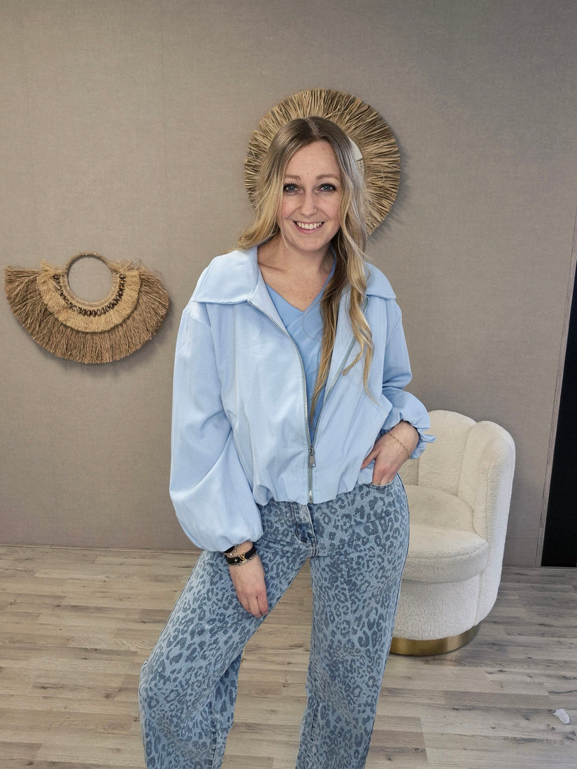 Bomber jack blauw - Nancfashion
