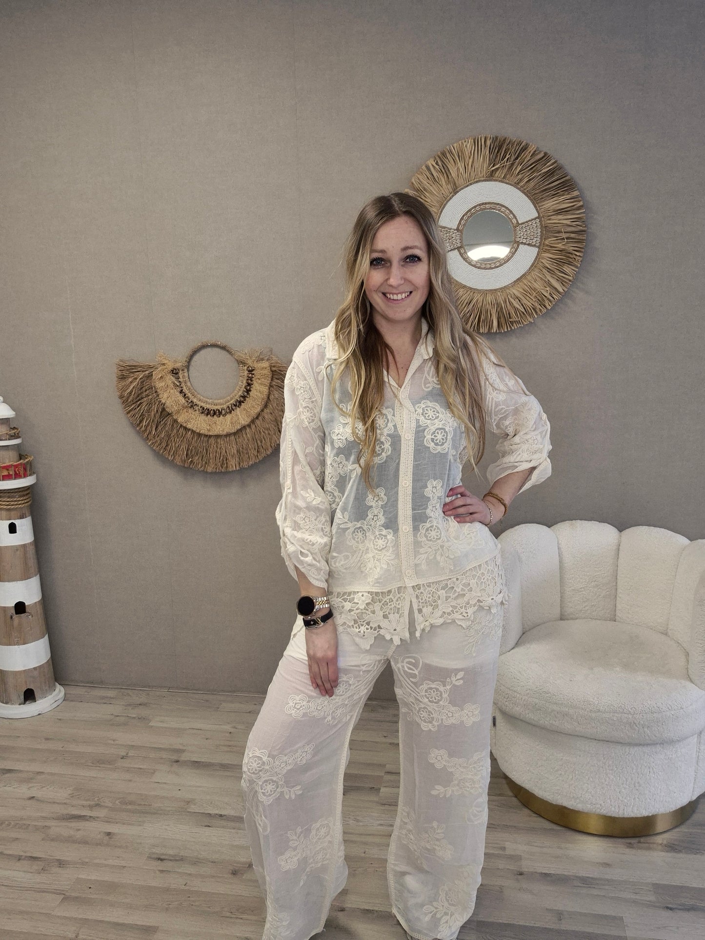 Ibiza Blouse beige - Nancfashion