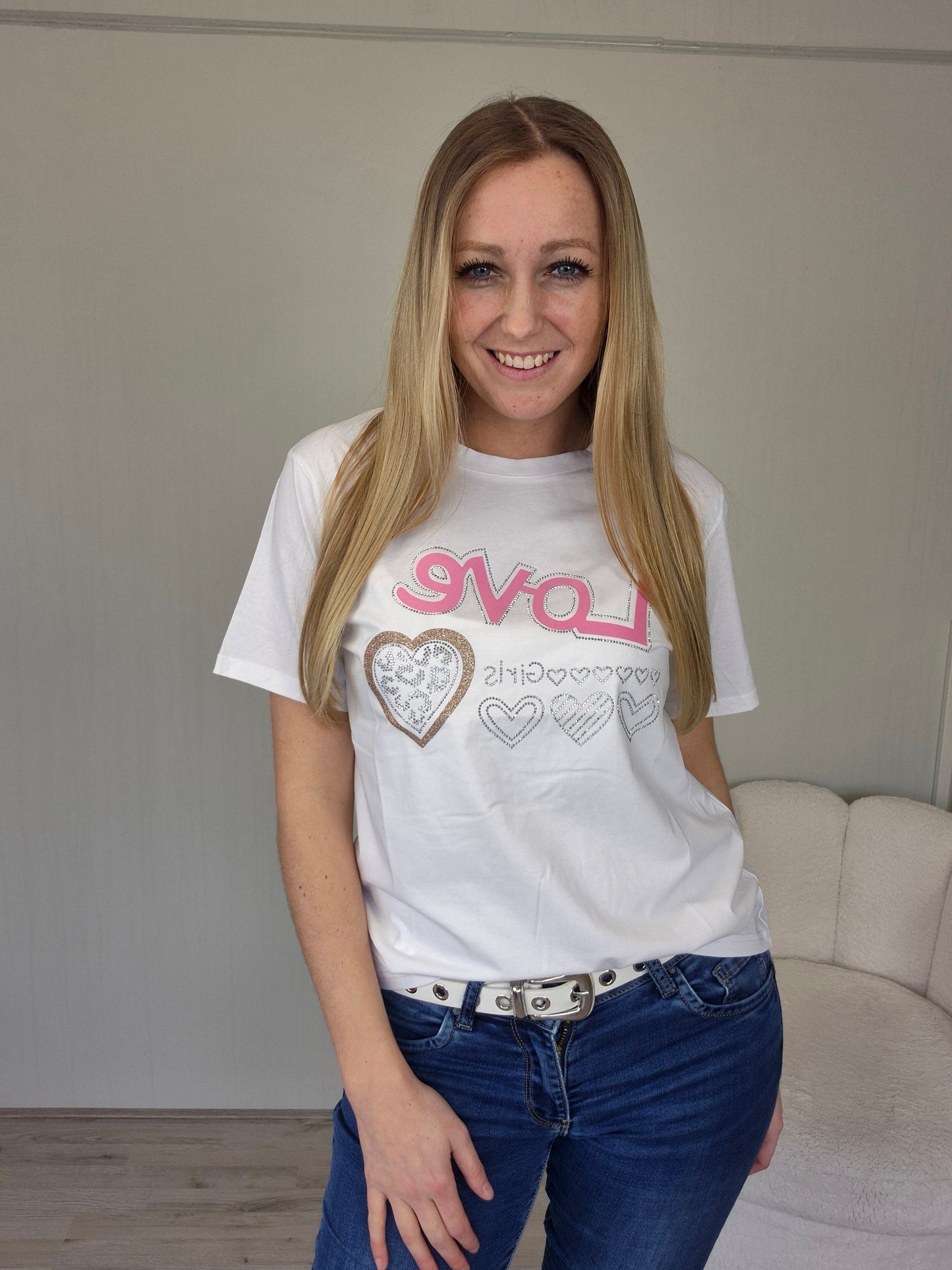 T-shirt love girls - Nancfashion