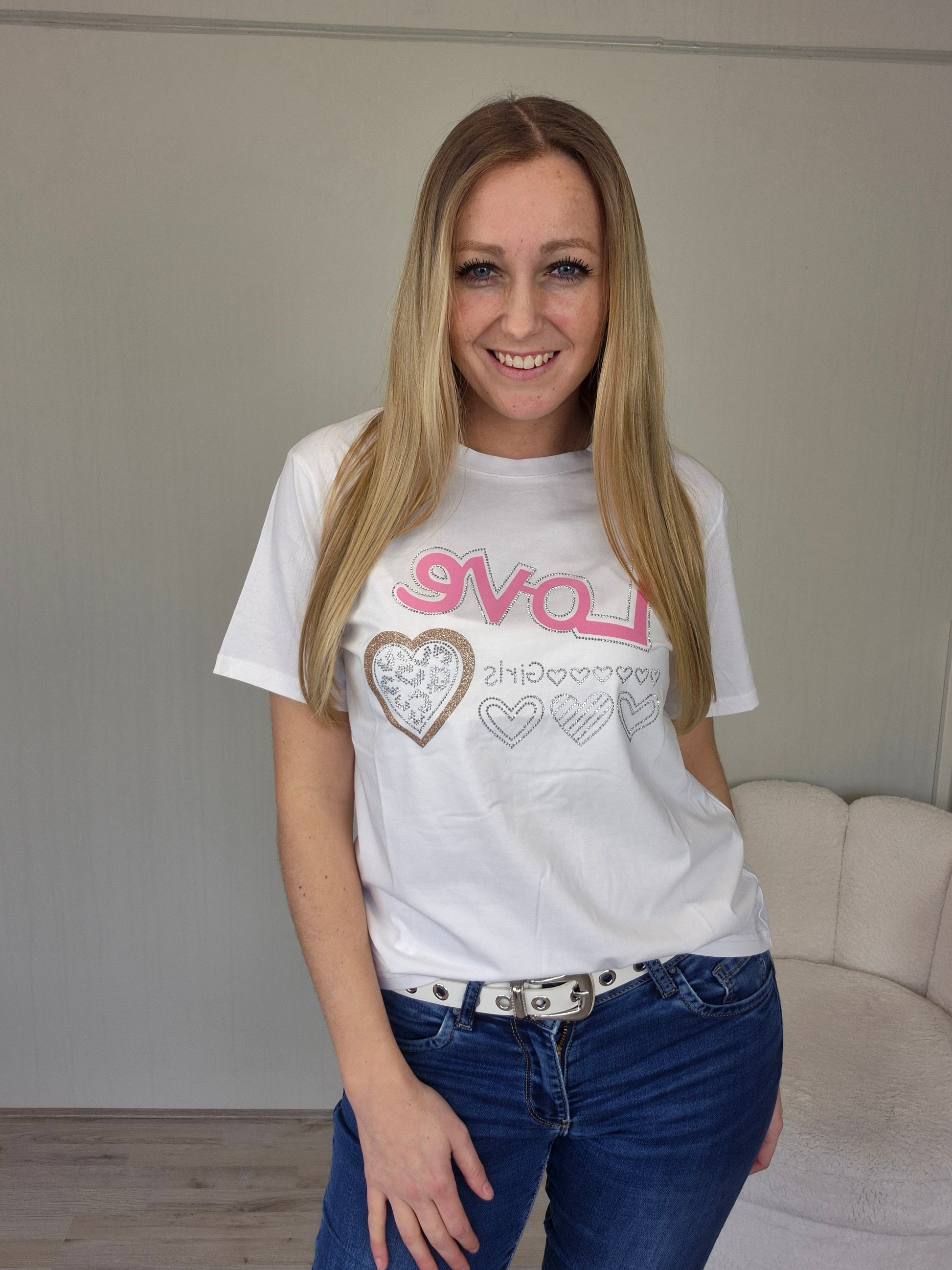 T-shirt love girls - Nancfashion