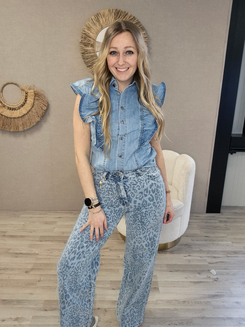 Spijker blouse - Nancfashion
