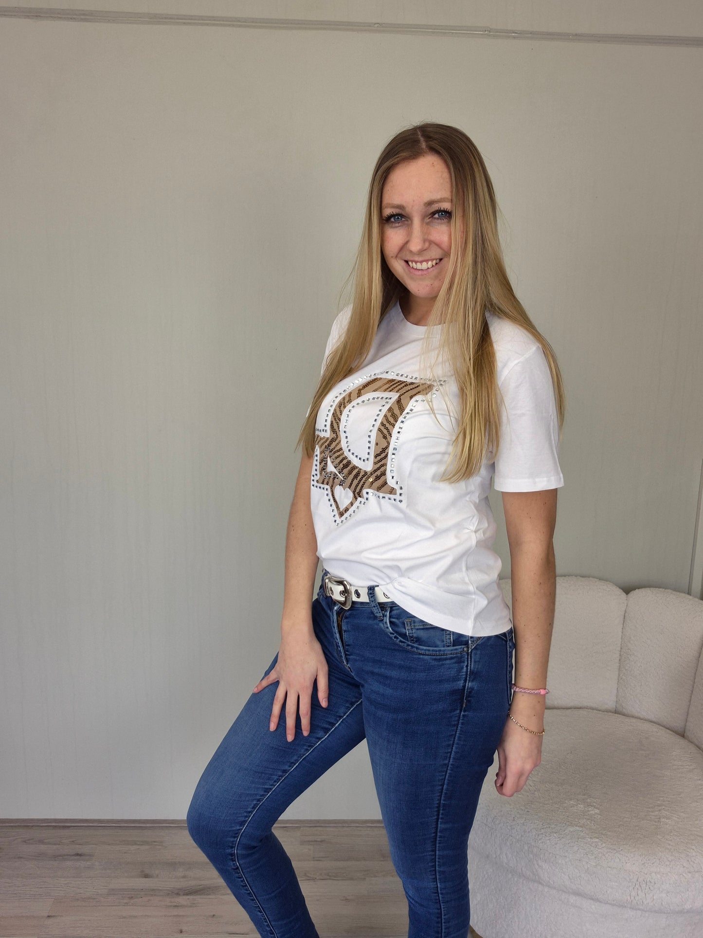 T-shirt D goud - Nancfashion